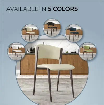 Aspen Collection Modern Dining Chair Set of 4 in White