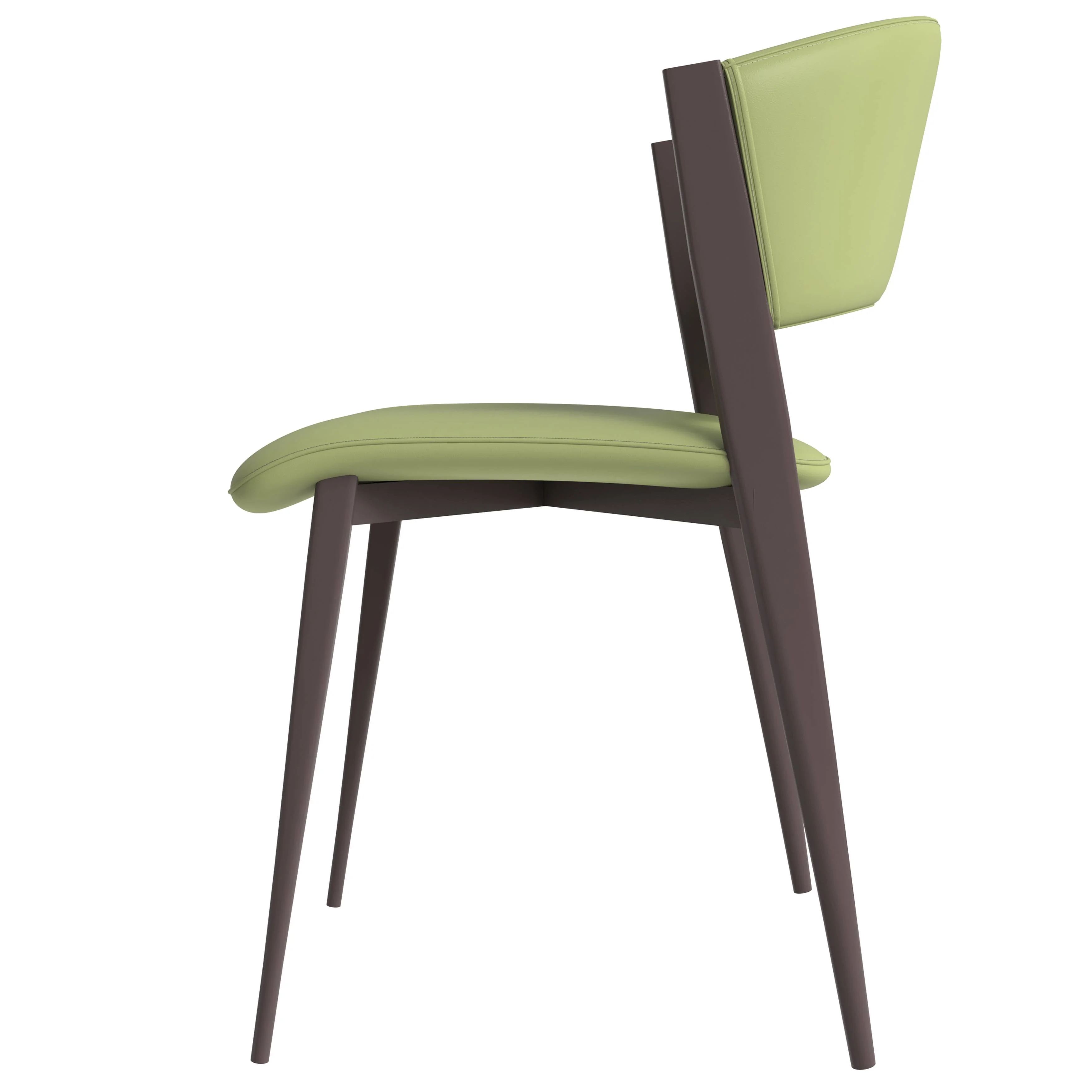 Aspen Collection Modern Dining Chair Set of 2 in Olive Green