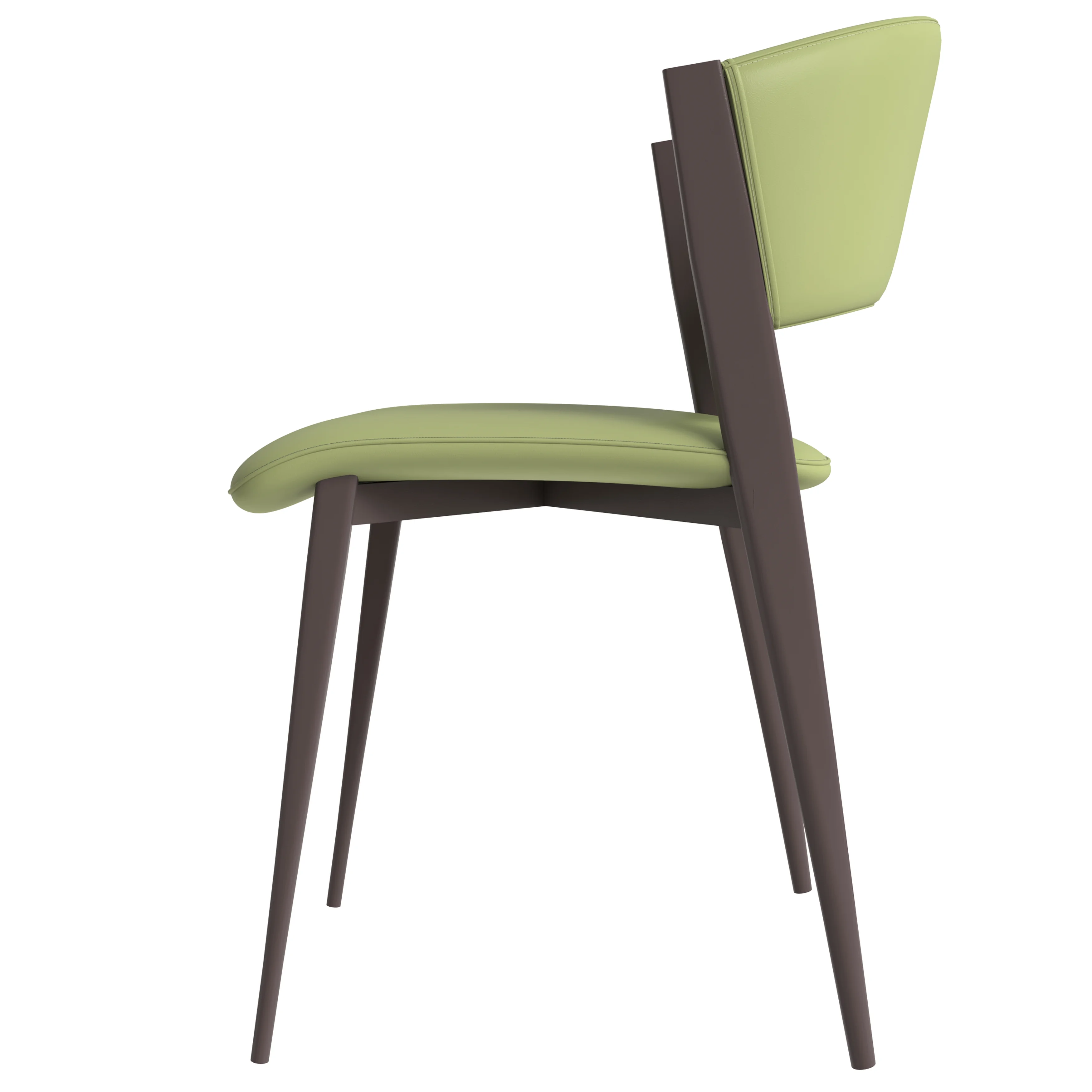 Aspen Collection Modern Dining Chair Set of 4 in Olive Green