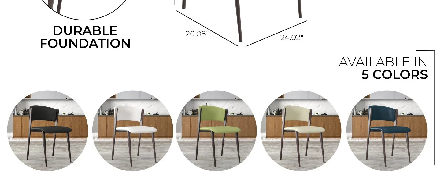 Aspen Collection Modern Dining Chair in Olive Green