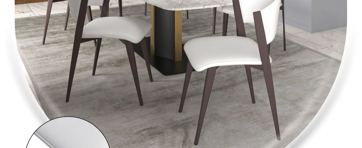 Aspen Collection Modern Dining Chair in White