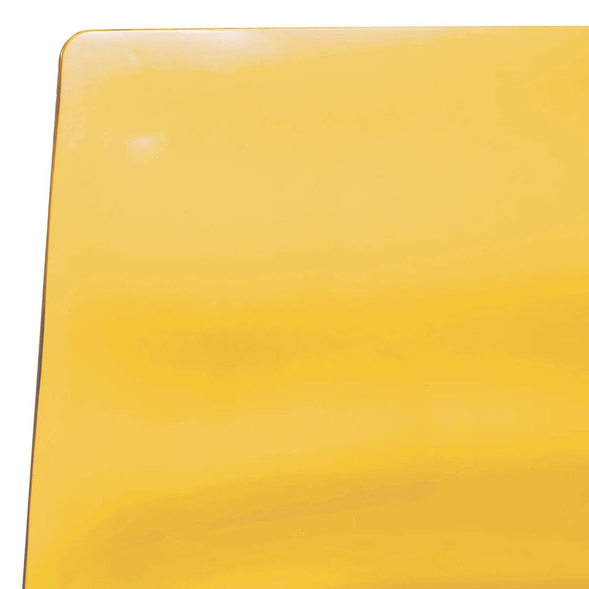 Astor Water Ripple Design Dining Chair in Black Base Orange Seat Set of 2