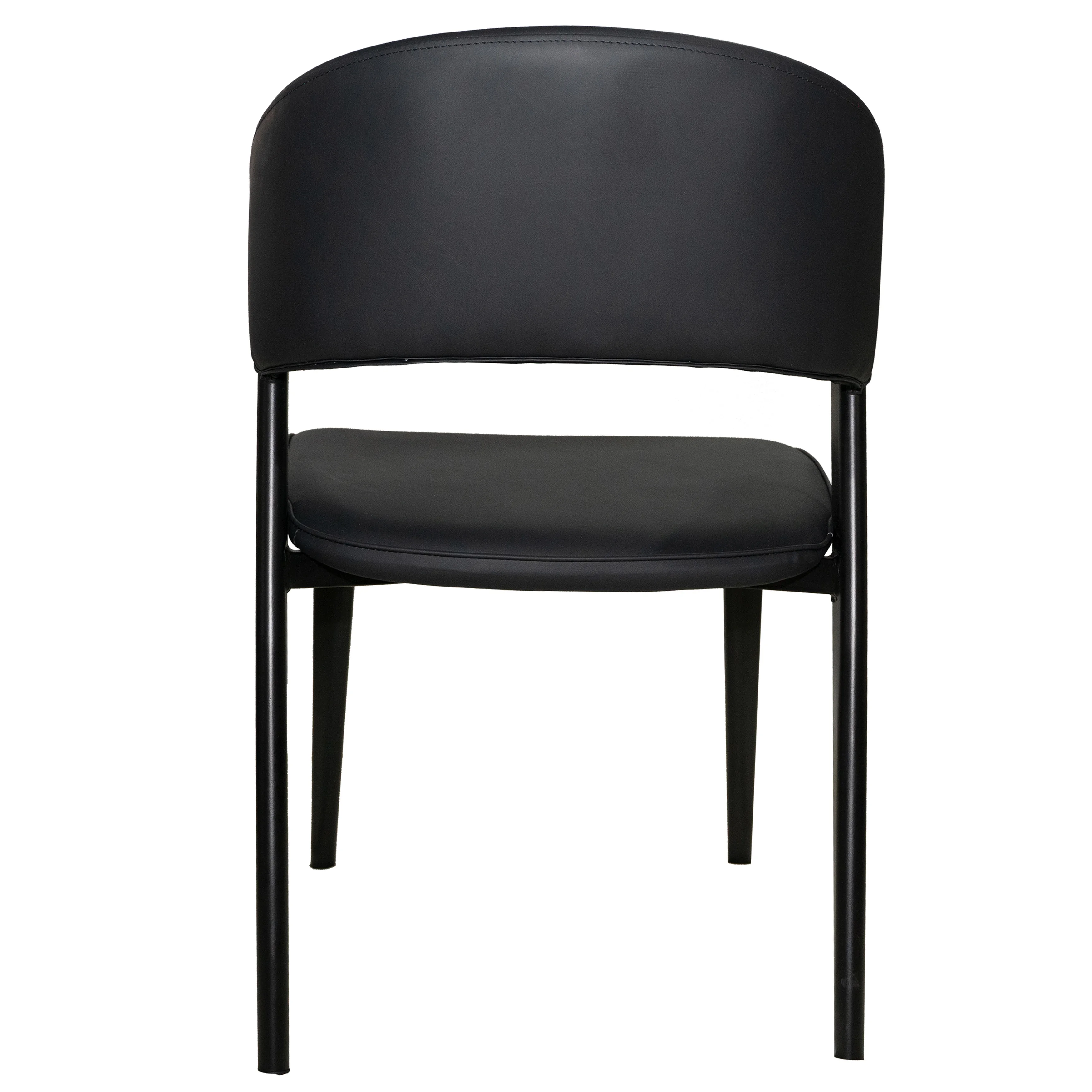 Aspen Collection Modern Dining Chair Black Frame in Black