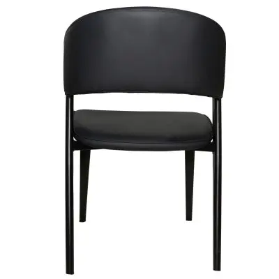 Aspen Collection Modern Dining Chair Black Frame in Black