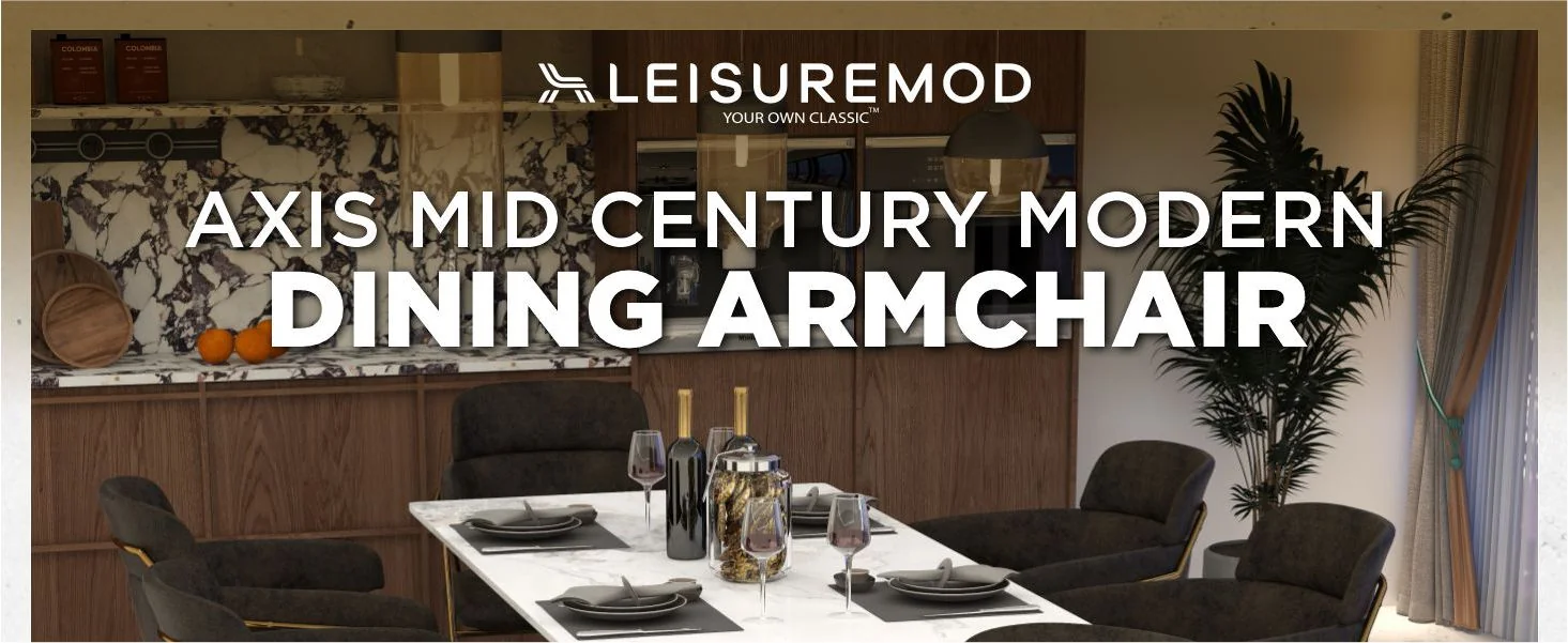 Axis Collection Modern Gold Dining Chair in Charcoal