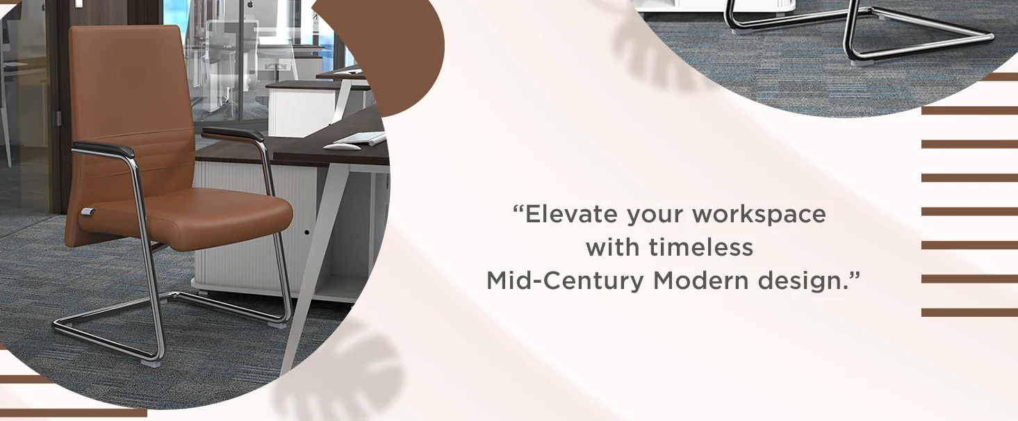 Aleen Series Guest Office Chair In Dark Brown Leather