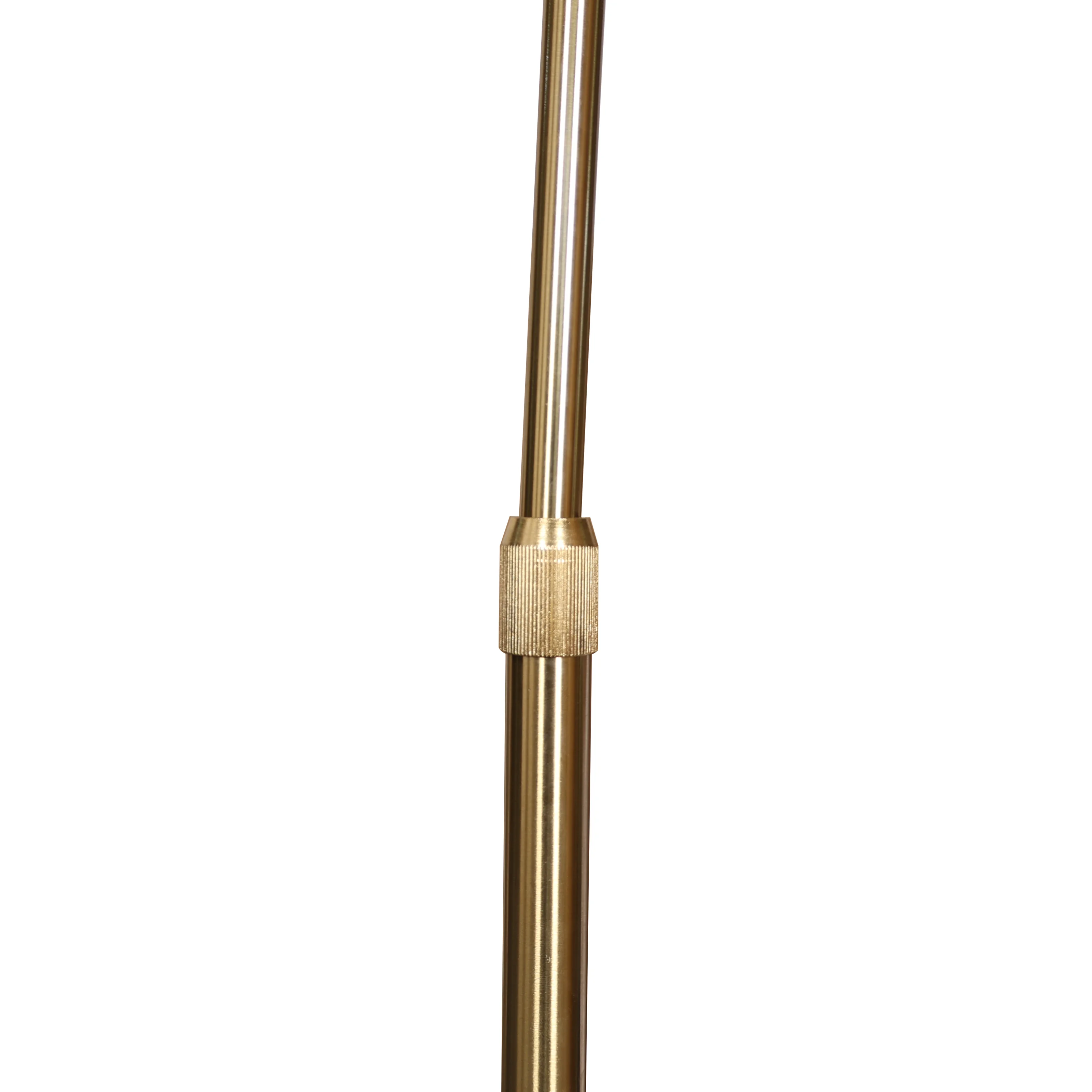 Arco Mid-Century Modern Arched Floor Lamp 75.6" Height with White Round Marble Base and Metal Dome Lamp Shade for Living Room and Bedroom