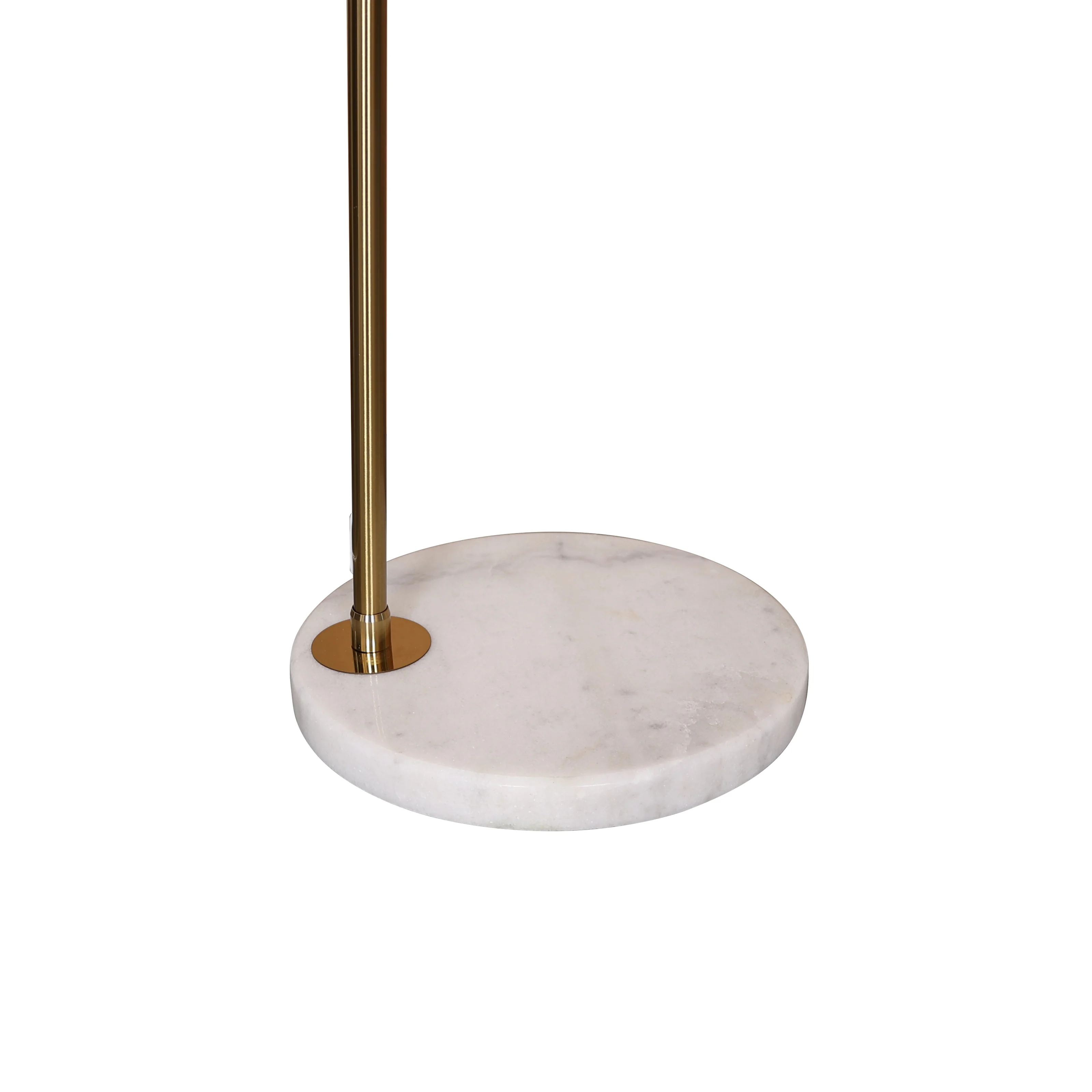Arco Mid-Century Modern Arched Floor Lamp 75.6" Height with White Round Marble Base and Metal Dome Lamp Shade for Living Room and Bedroom