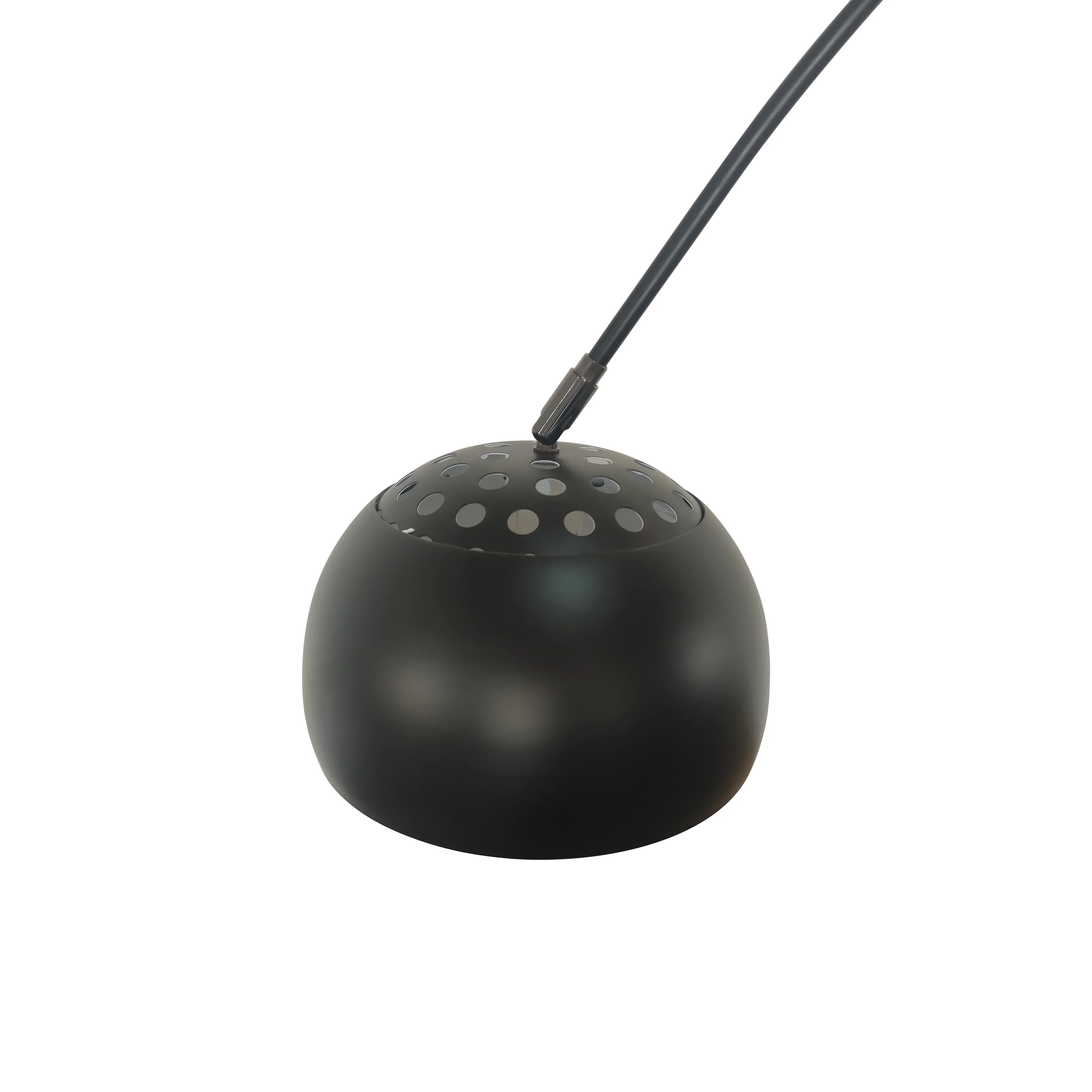 Arco Mid-Century Modern Arched Floor Lamp 75.6" Height with White Round Marble Base and Metal Dome Lamp Shade for Living Room and Bedroom