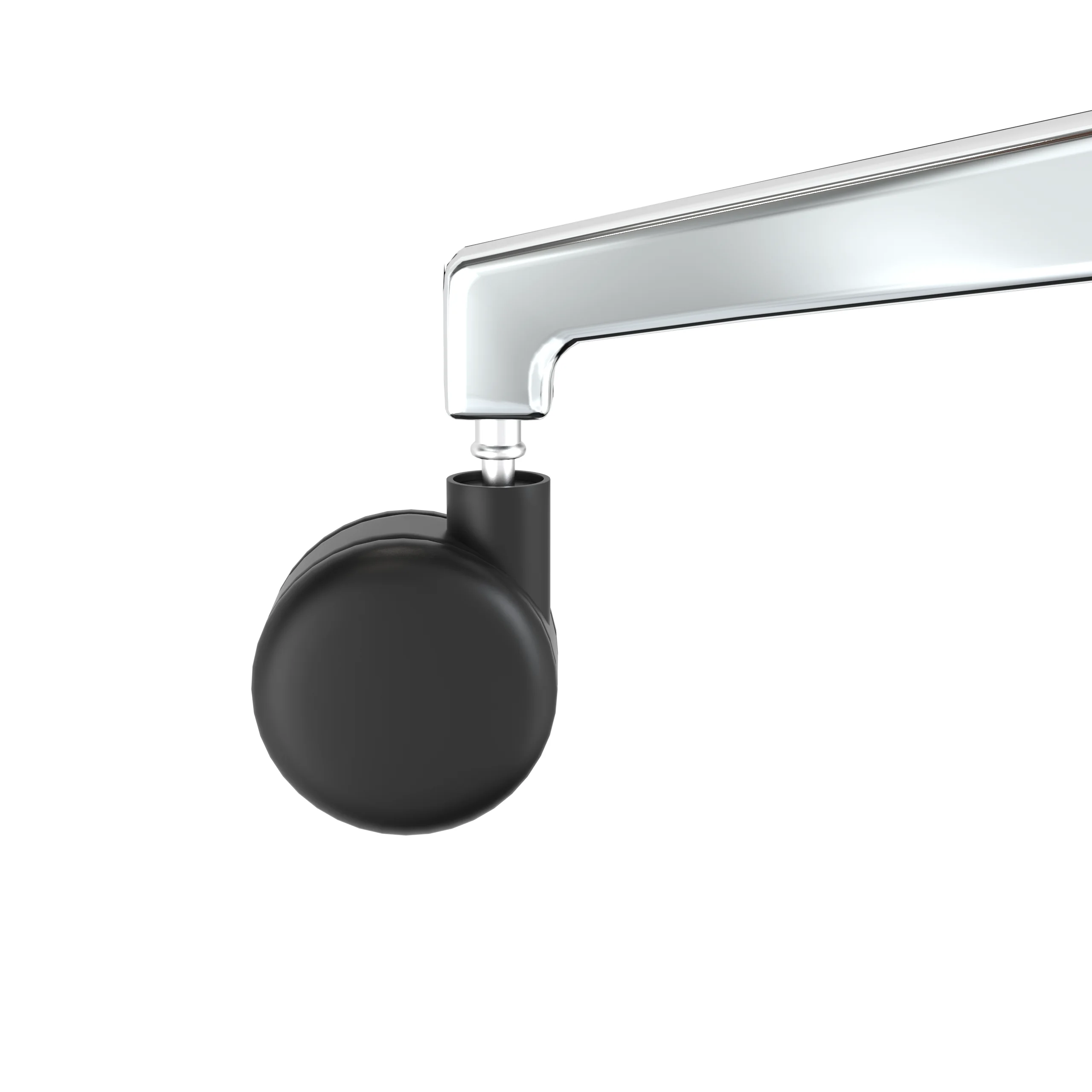 Aleen Office Chair in Upholstered Leather and Iron Frame with Swivel and Tilt in Dark Brown