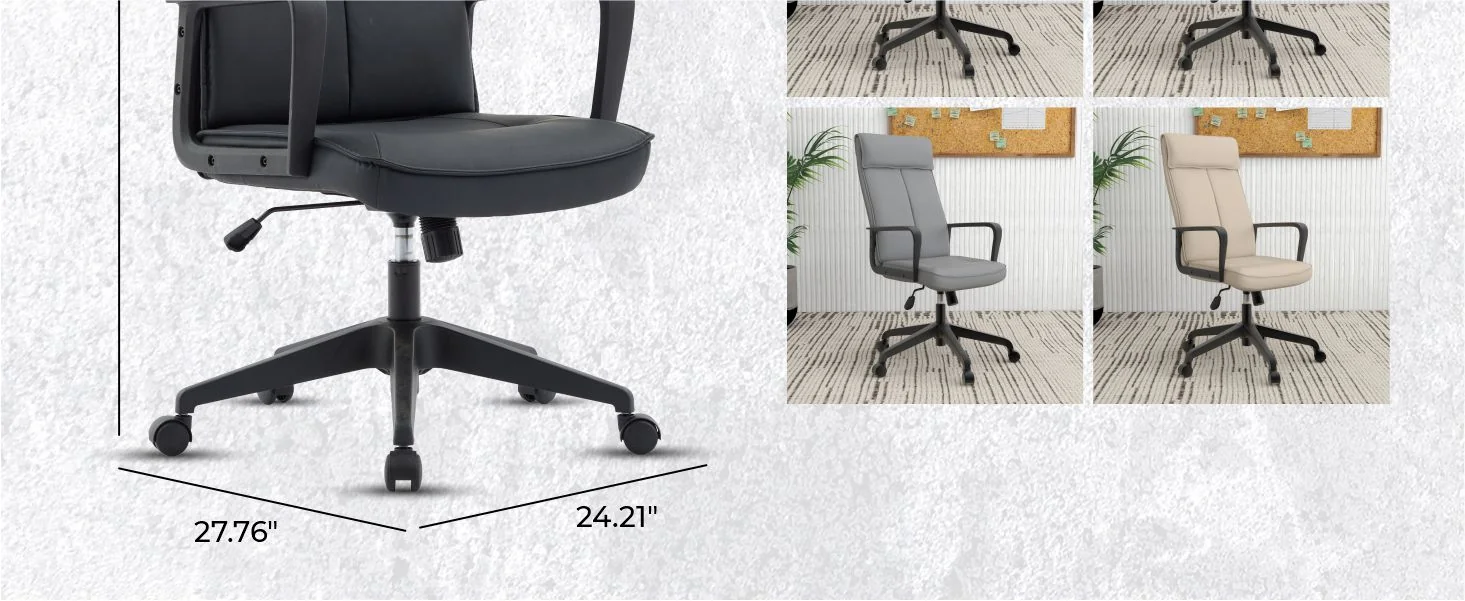 Aiaria Collection Modern Office Chair In Black