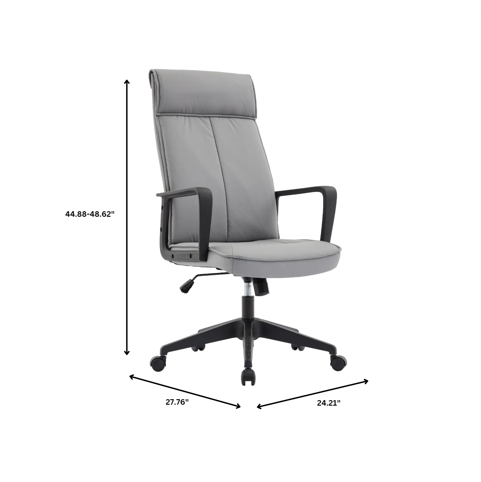 Aiaria Collection Modern Office Chair In Grey