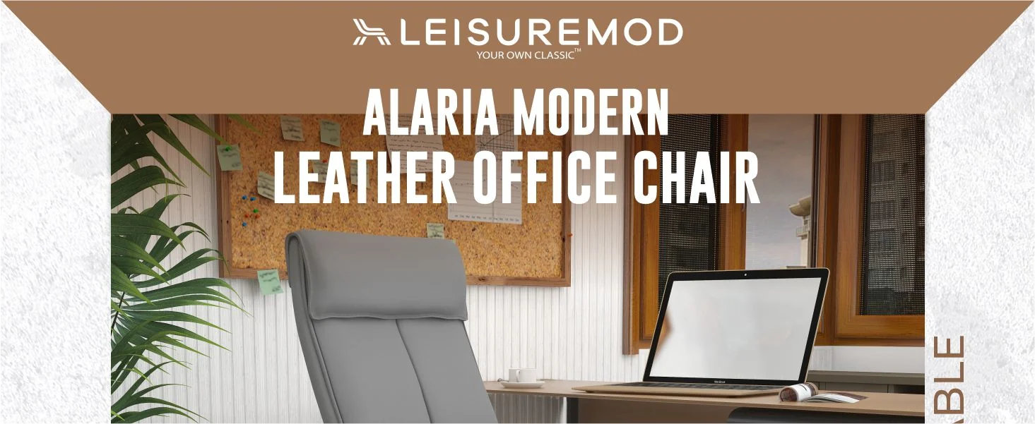 Aiaria Collection Modern Office Chair In Grey
