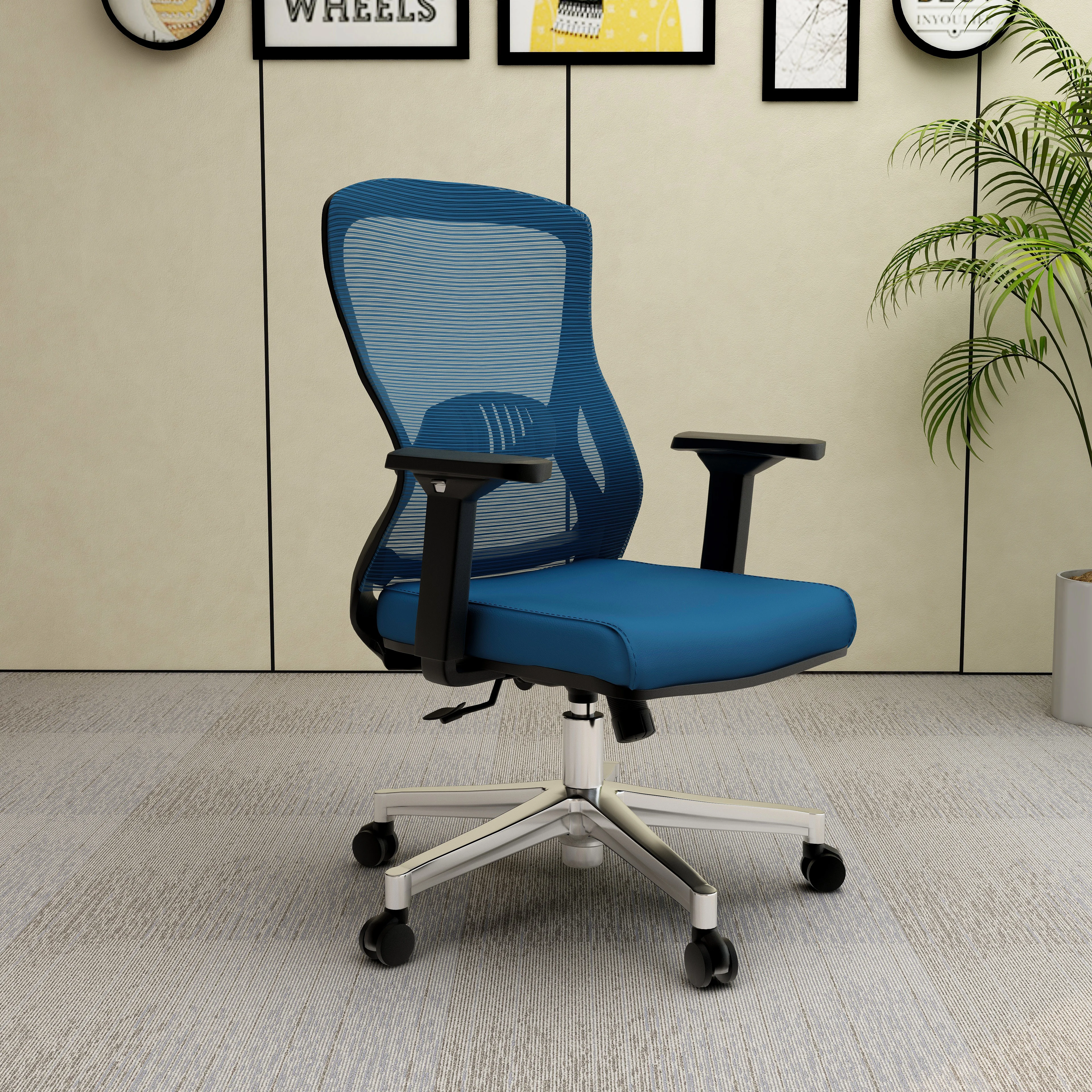 Office Adorit Series Office Task Chair In Blue