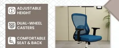 Office Adorit Series Office Task Chair In Blue
