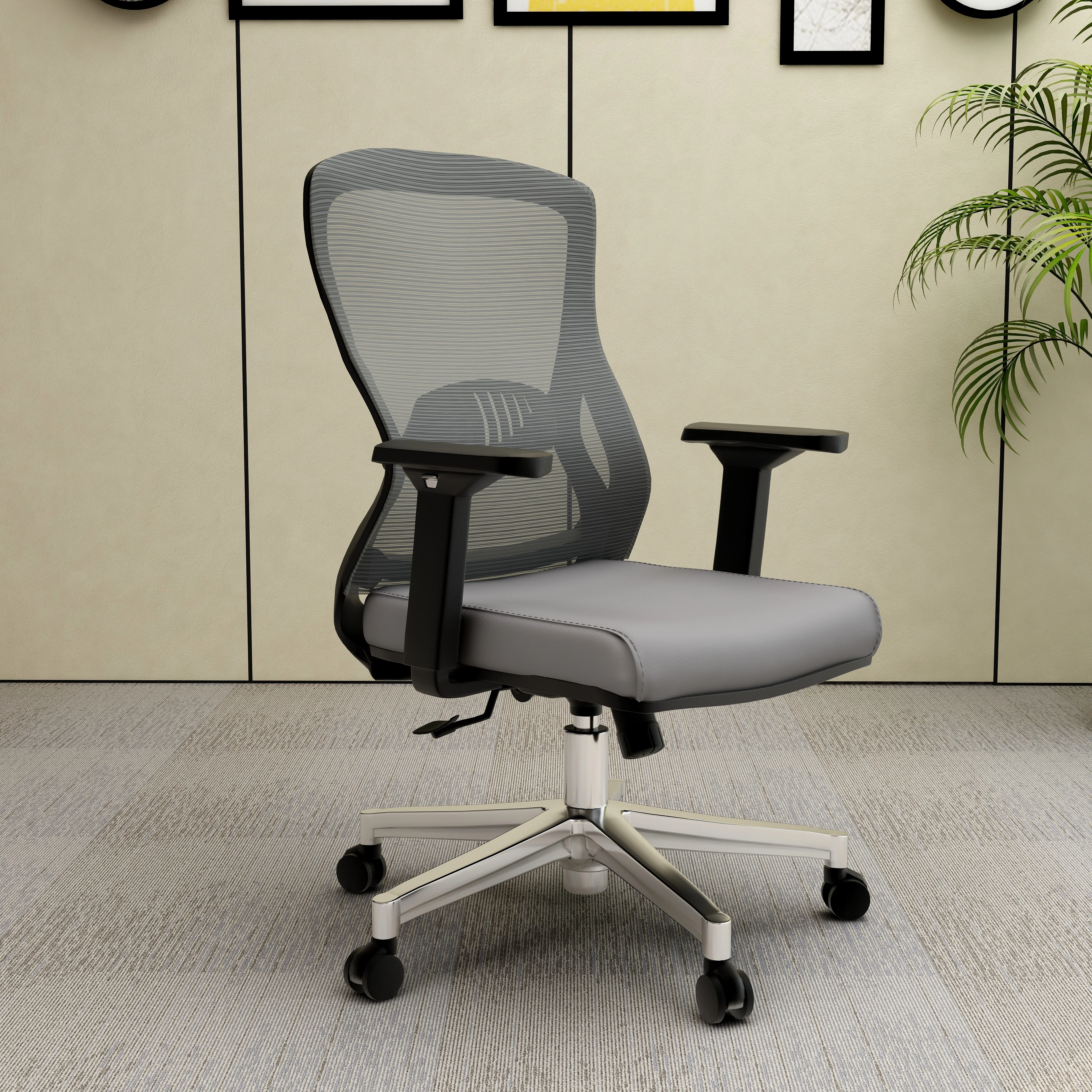 Office Adorit Series Office Task Chair In Grey
