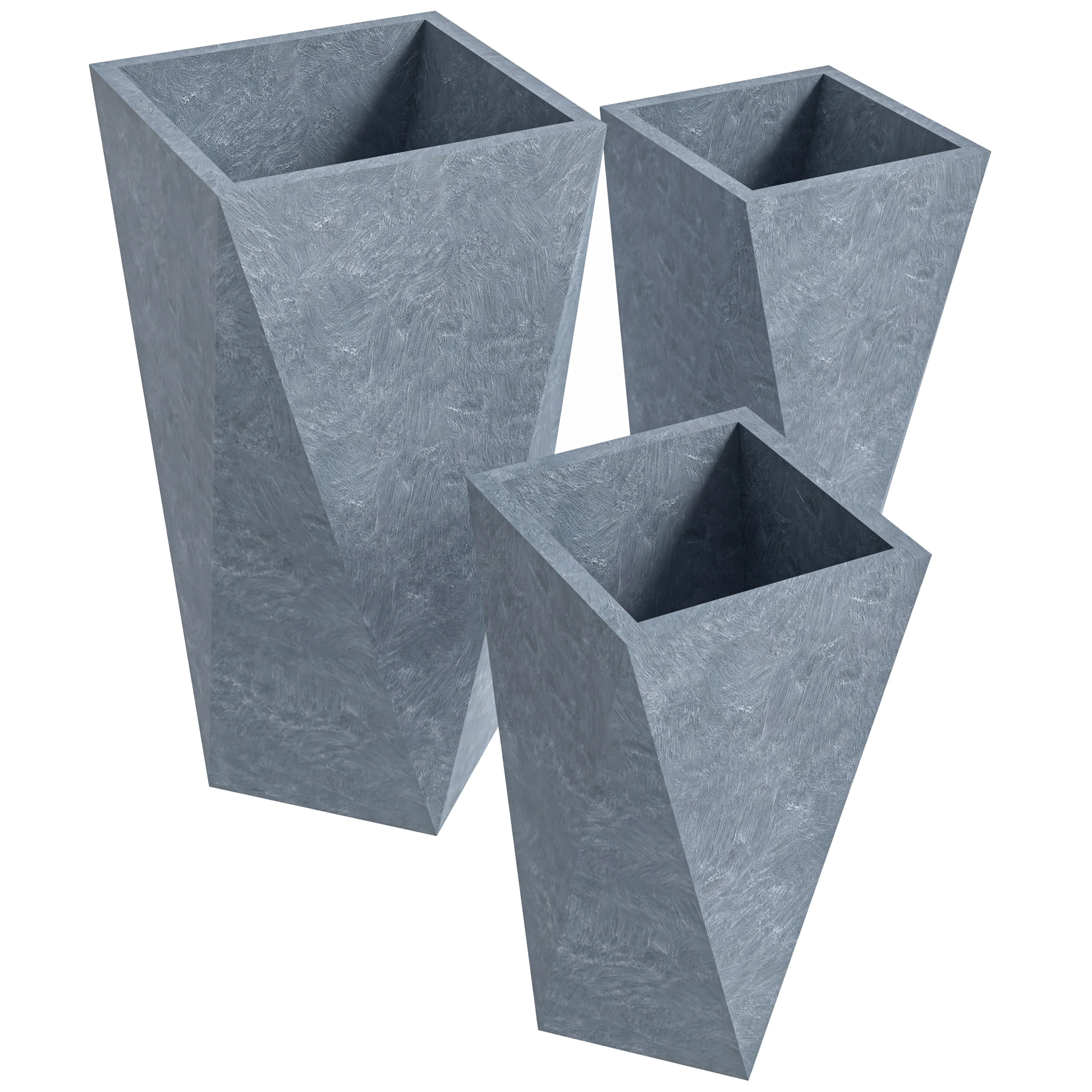 Aloe Series Planter set in Grey