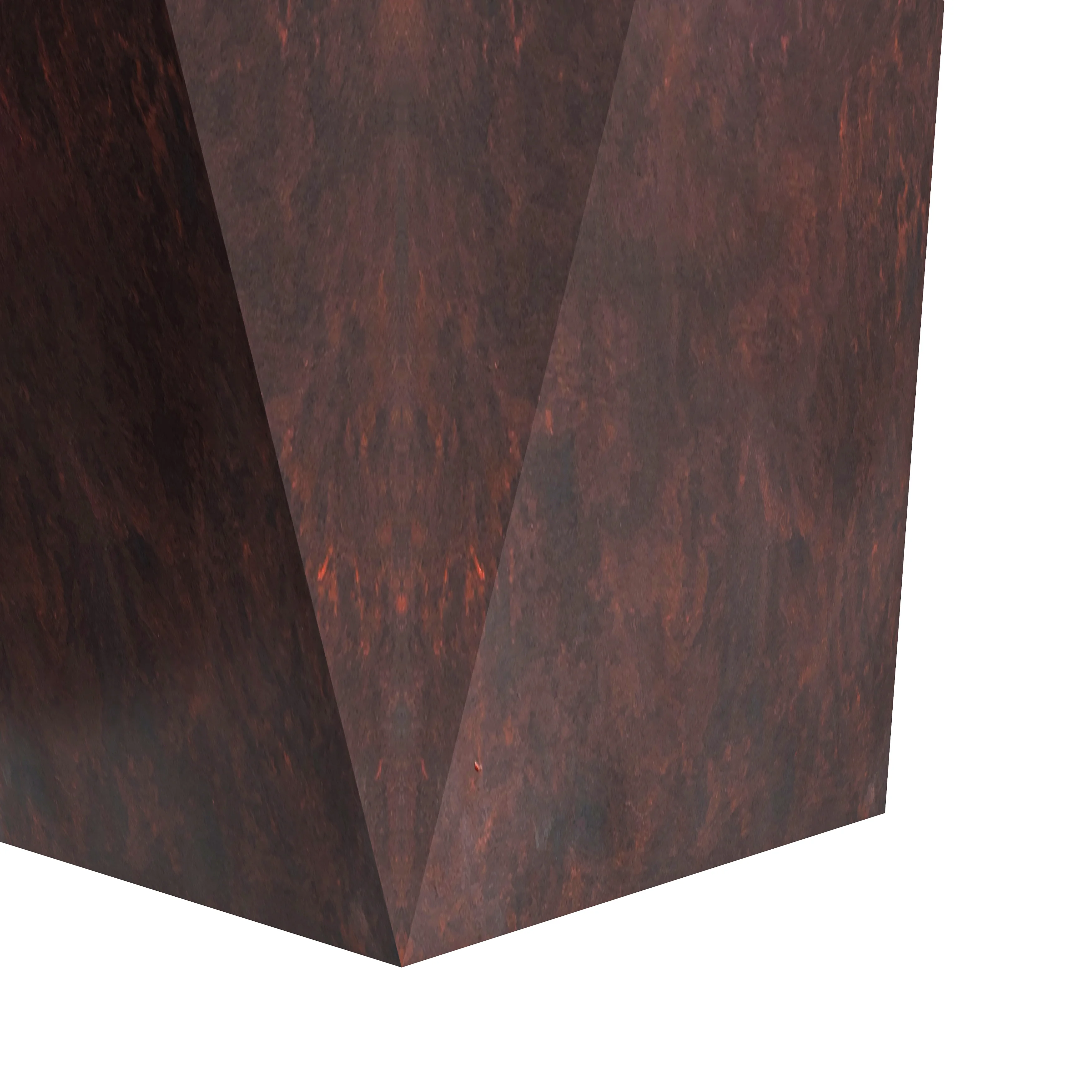 Aloe Series PolyStone Planter in Brown, 17 x 17, 34.6 High