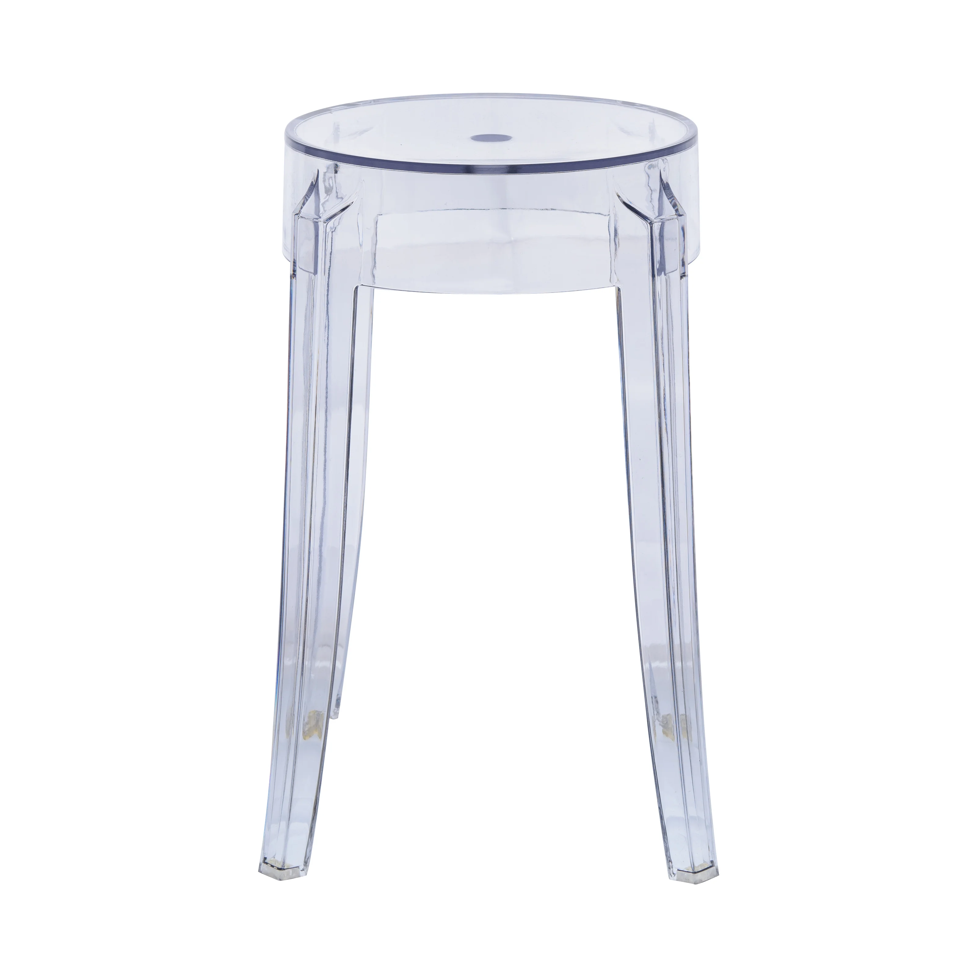 Averill Modern Plastic Dining Stool with Sturdy Seat and Legs for Kitchen and Dining Room