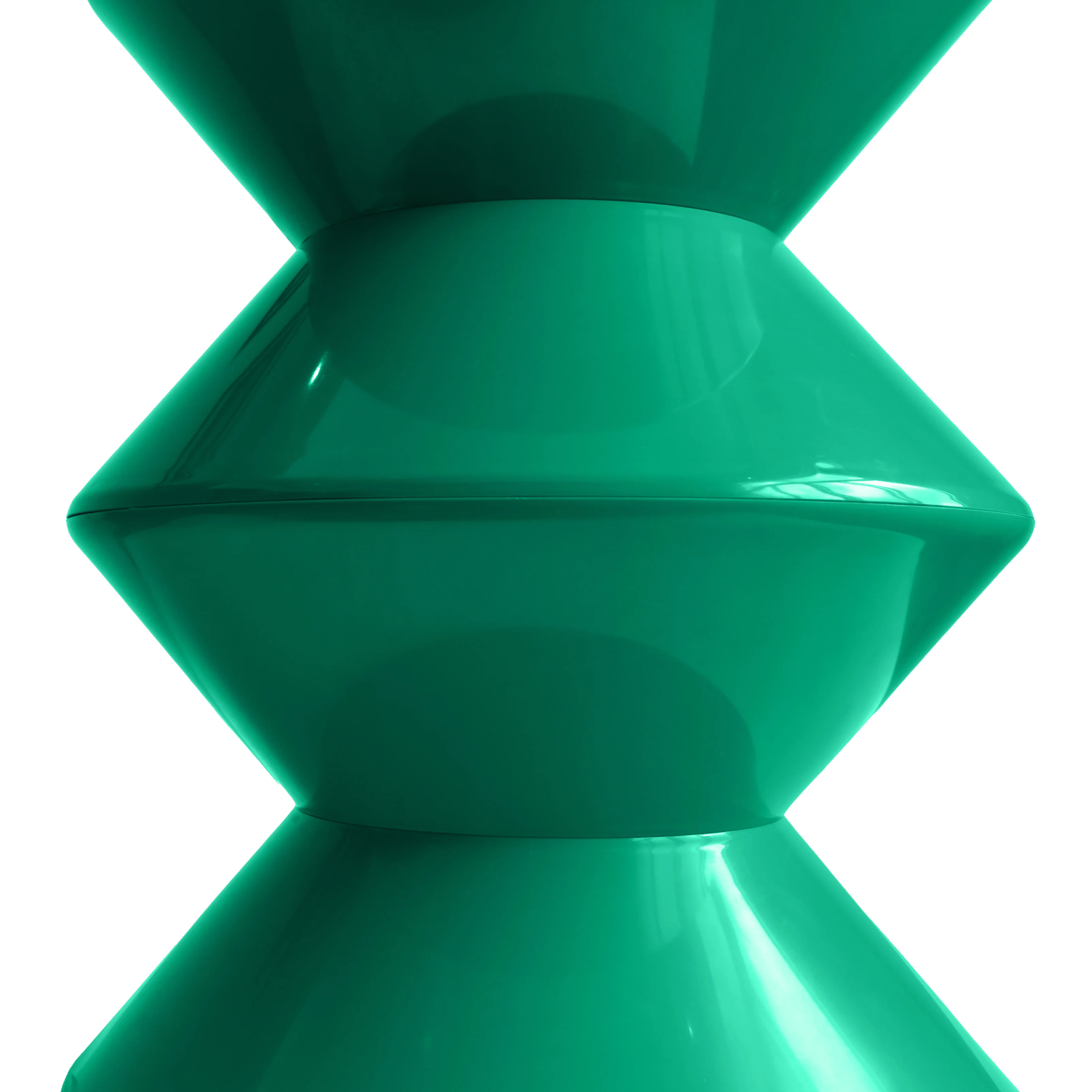 Aura Modern Plastic Side End Table, Indoor/Outdoor Use, Green