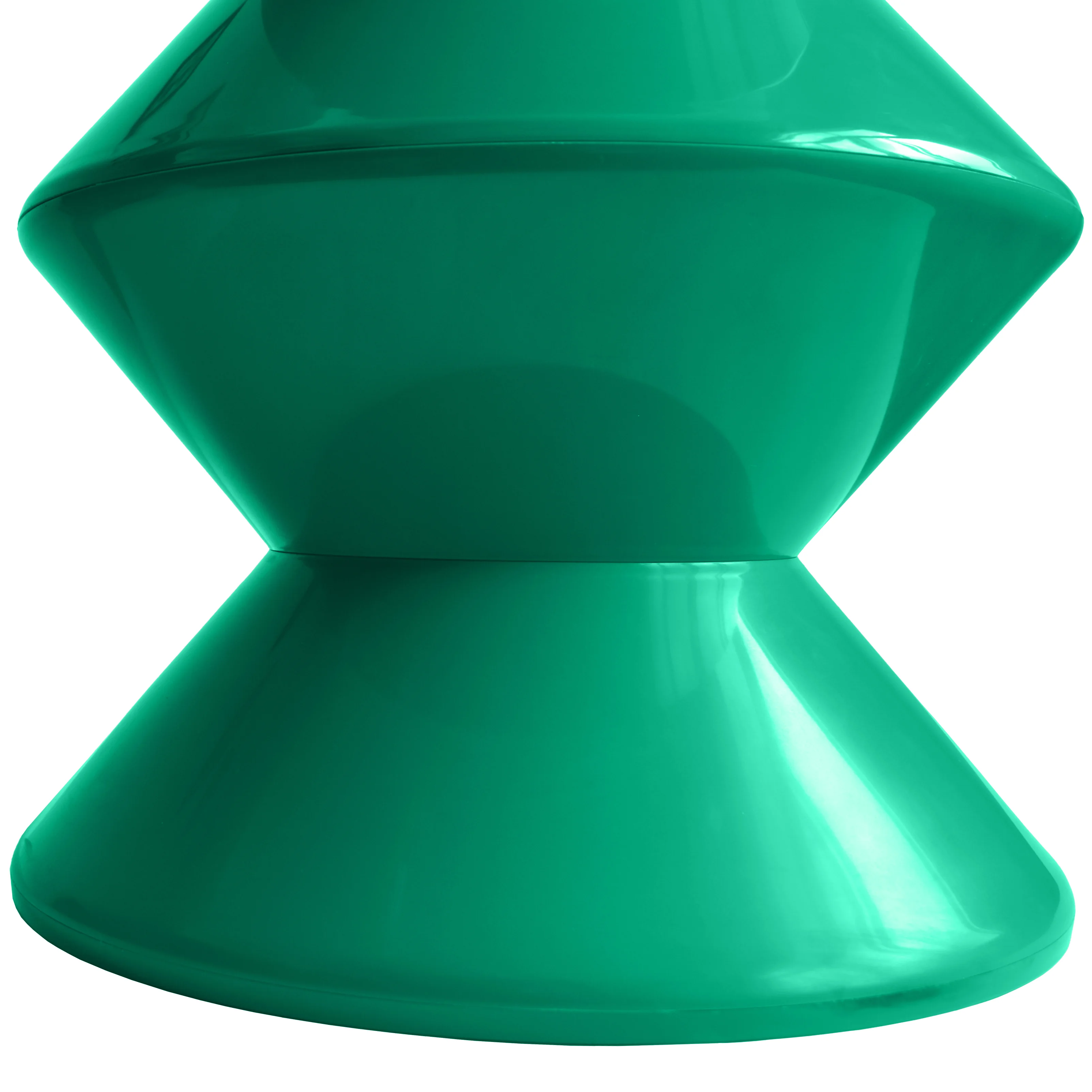 Aura Modern Plastic Side End Table, Indoor/Outdoor Use, Green