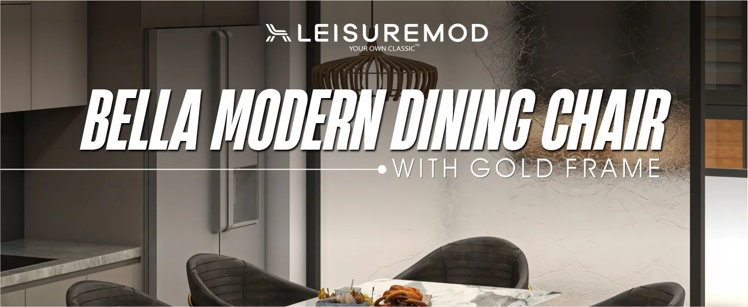 Bella Collection Modern Dining Chair in Charcoal