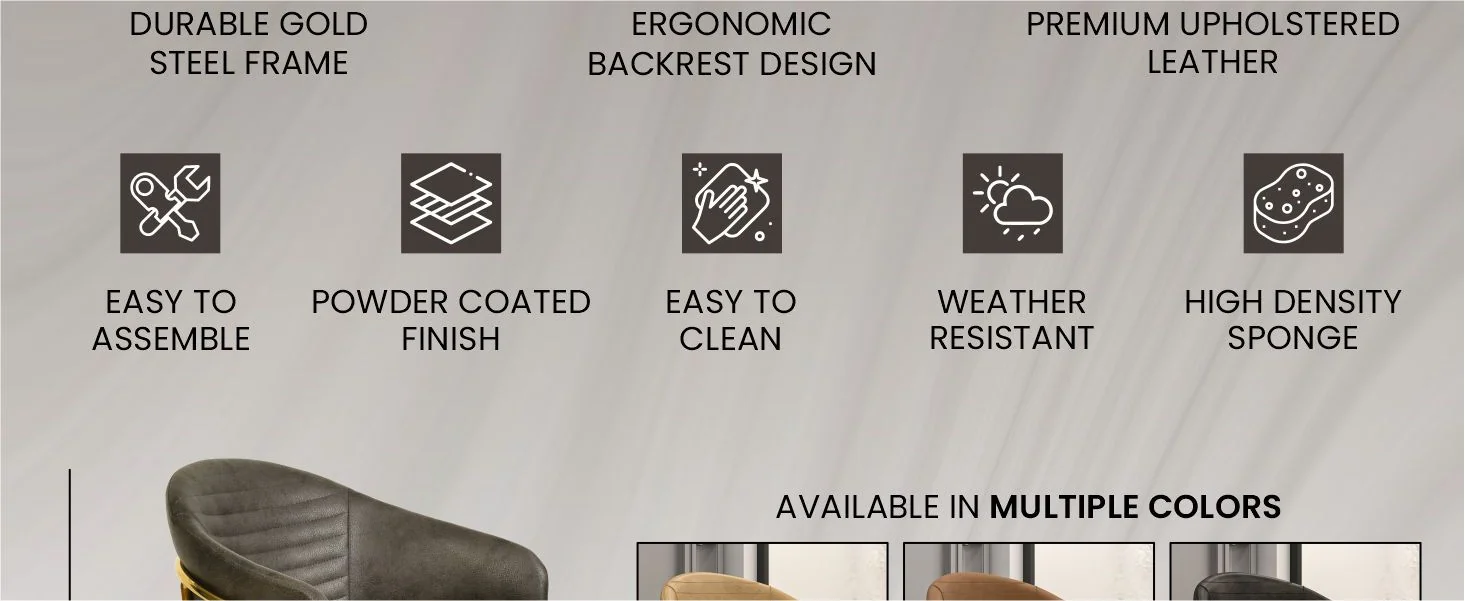 Bella Collection Modern Dining Chair in Charcoal Set of 4