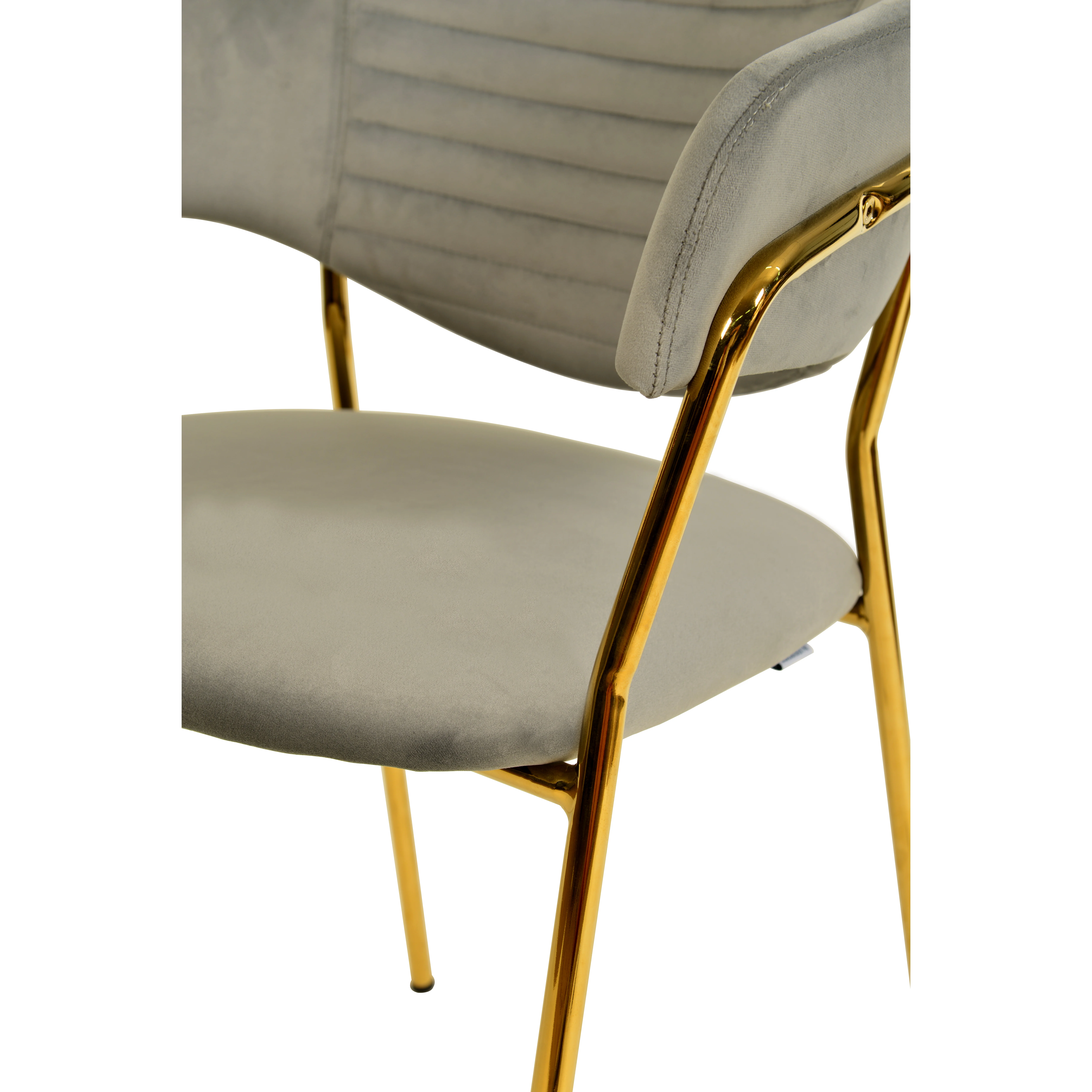 Bella Collection Modern Dining Chair in Light Grey Set of 4