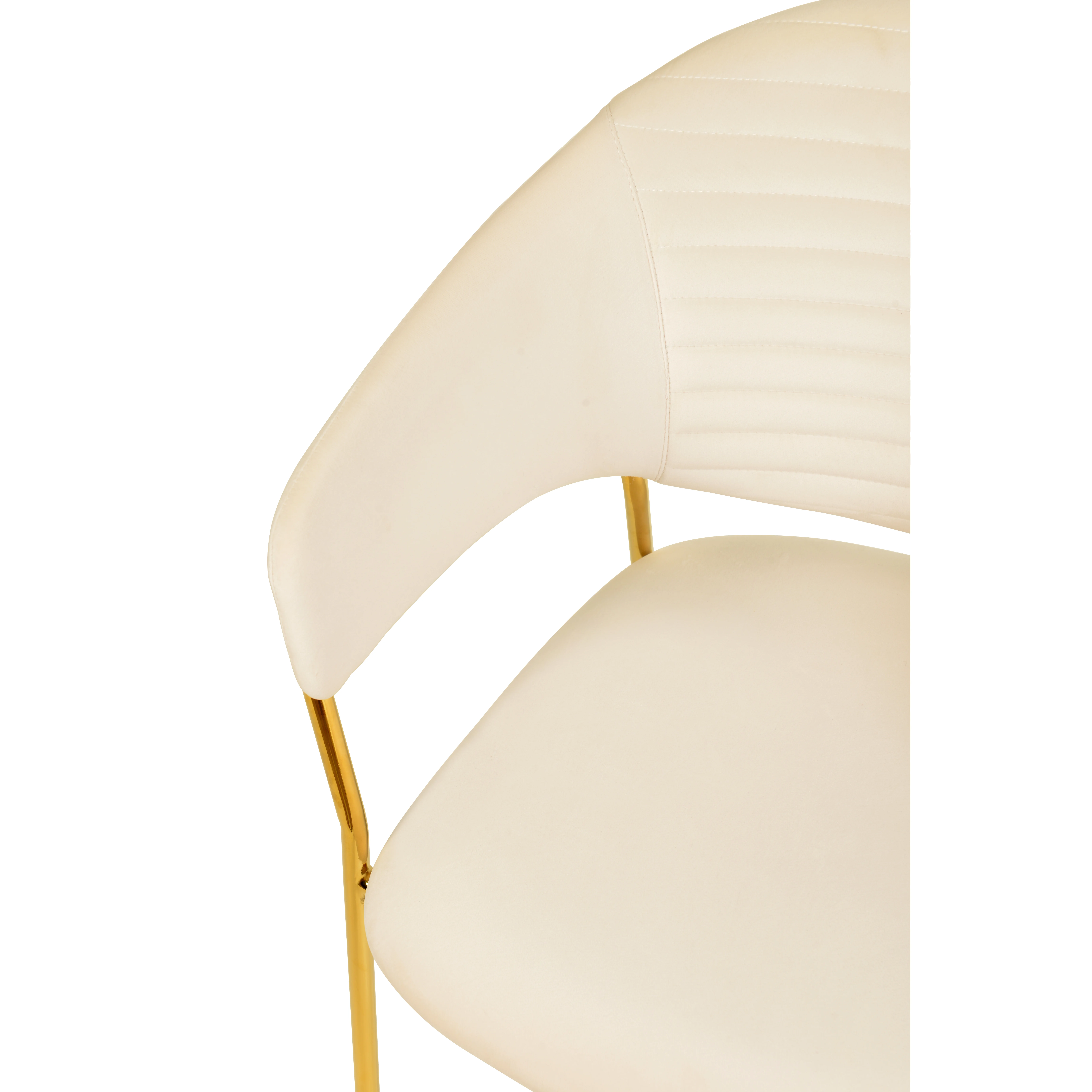 Bella Collection Modern Dining Chair in Off White Set of 2