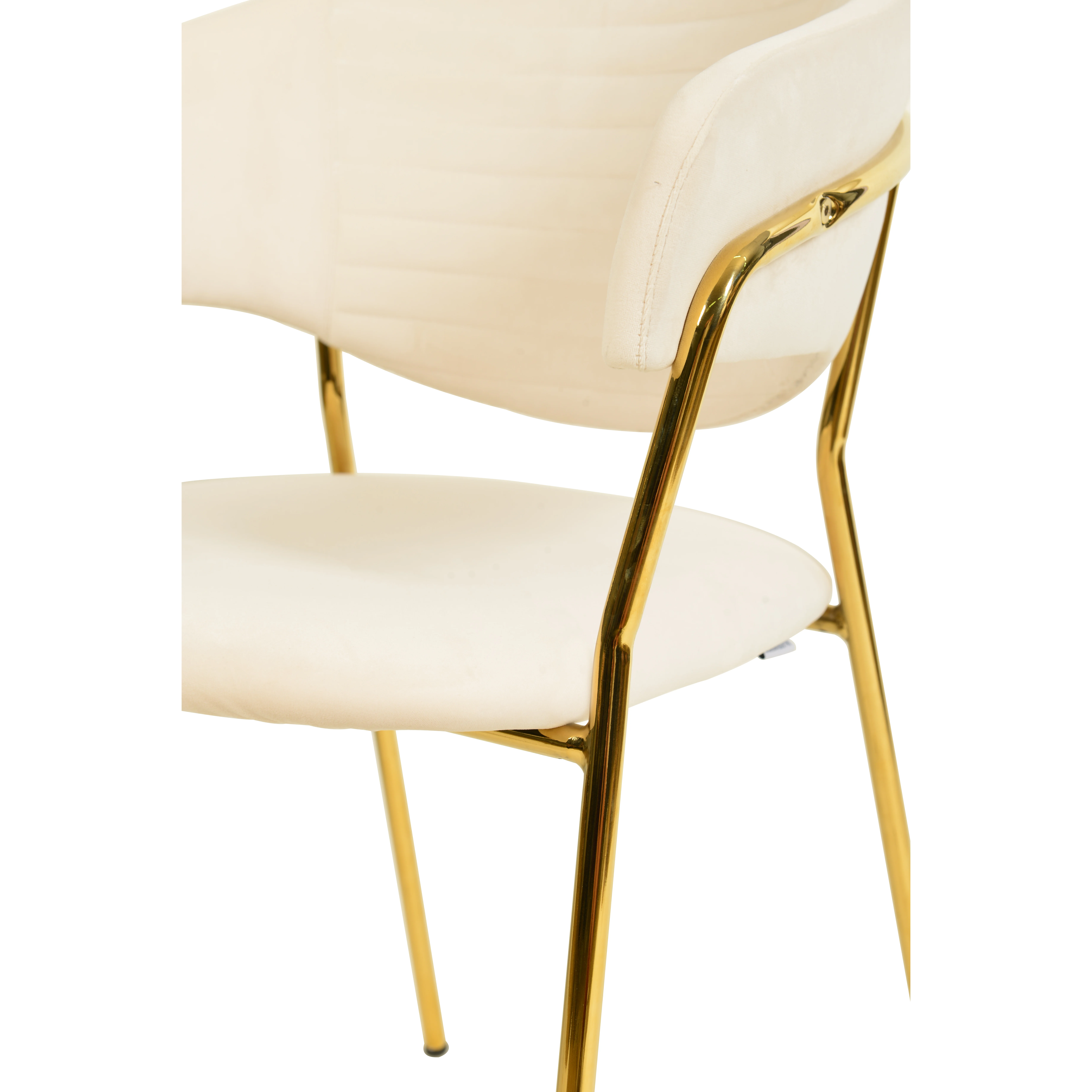 Bella Collection Modern Dining Chair in Off White Set of 2