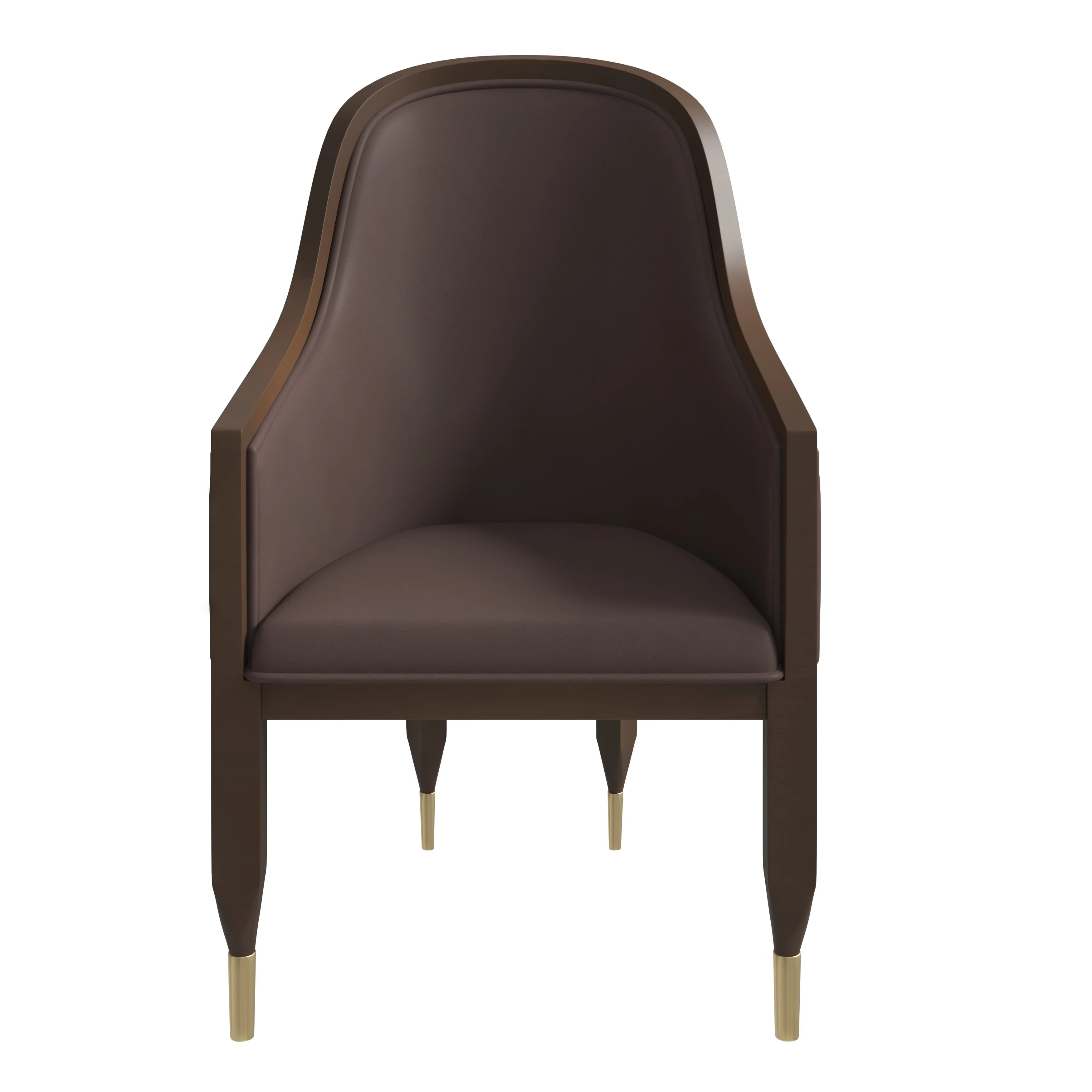Belle Series Modern Dining Chair in Dark Brown