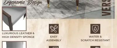 Elara Collection Wooden Dining Chair in Two-Tone Grey Set of 2