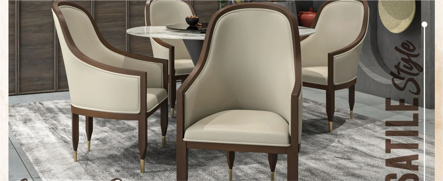 Belle Series Modern Dining Chair in Light Toupe