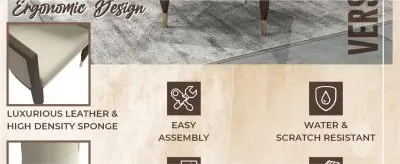 Belle Series Modern Dining Chair in Light Toupe