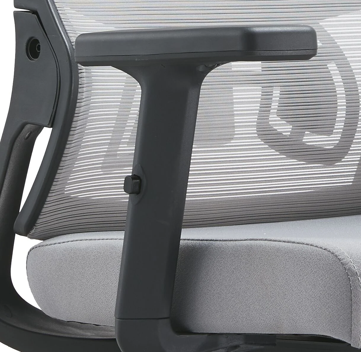 Benmar Home Leather Guest Office Chair in Charcoal