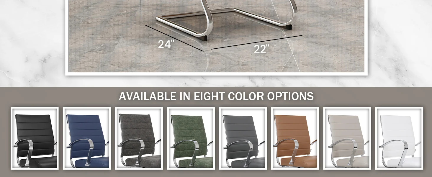 Benmar Home Leather Guest Office Chair in Light Brown