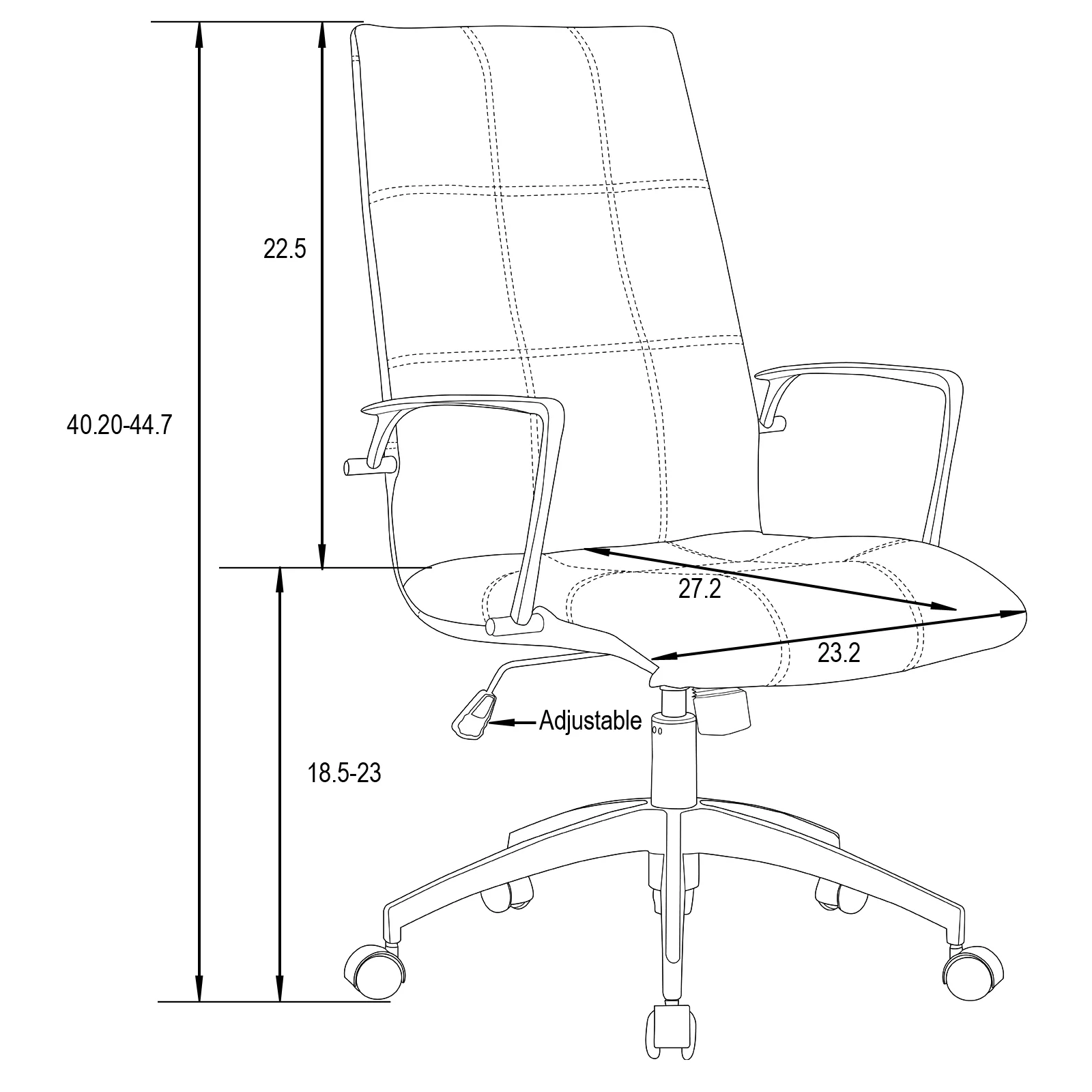 Benmar Leather Office Chair