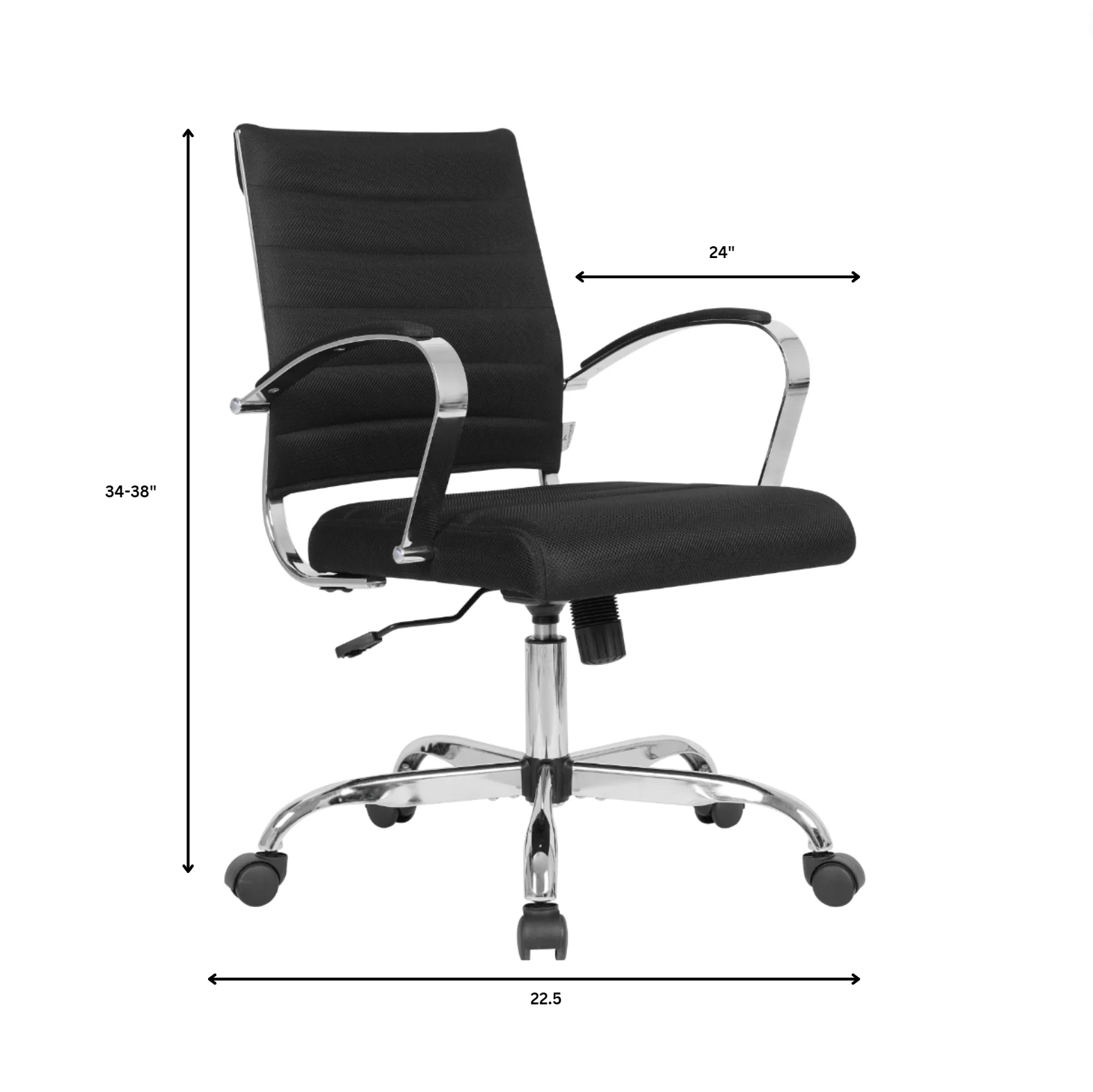 Benmar Home Mesh Office Chair in Black
