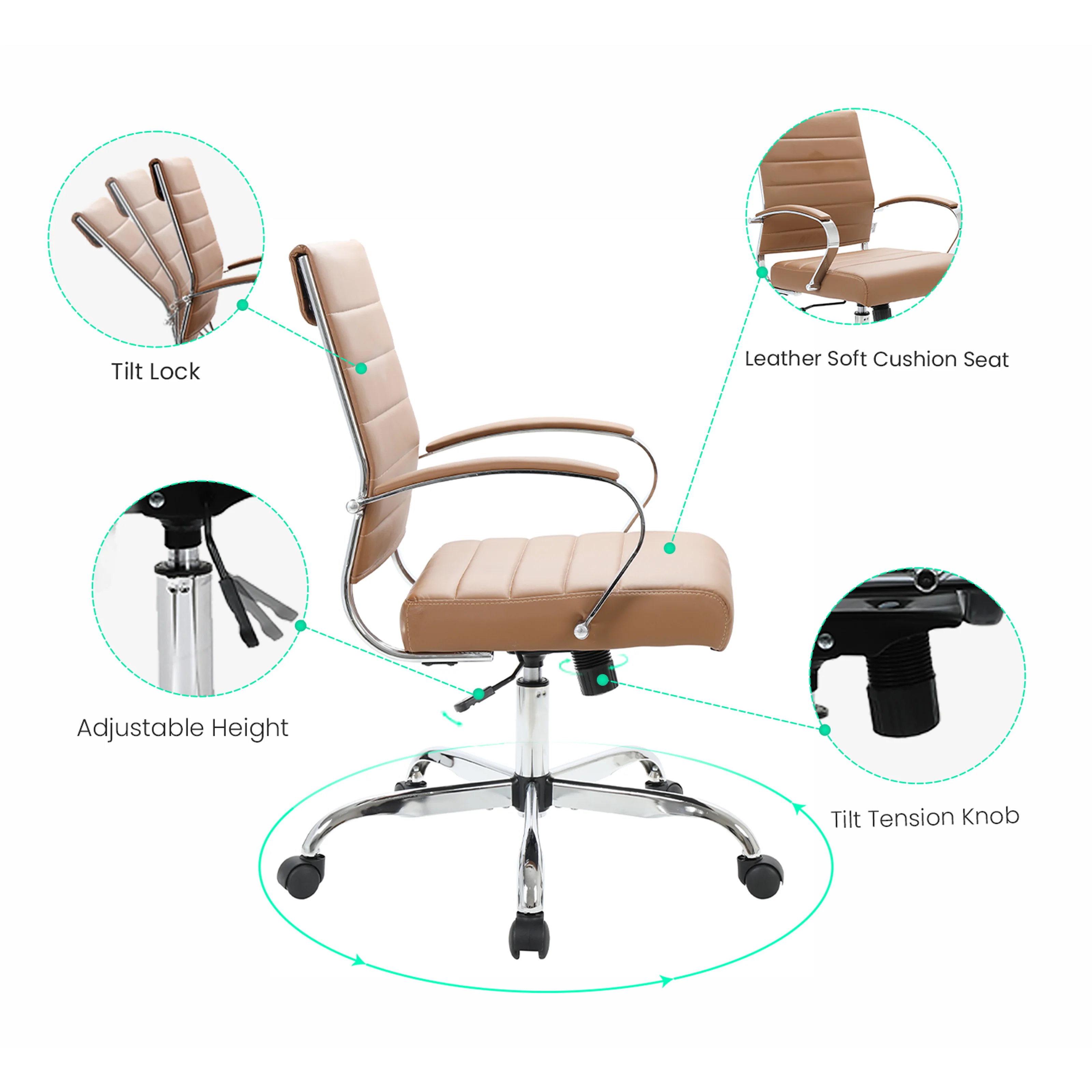 Benmar Leather Office Chair