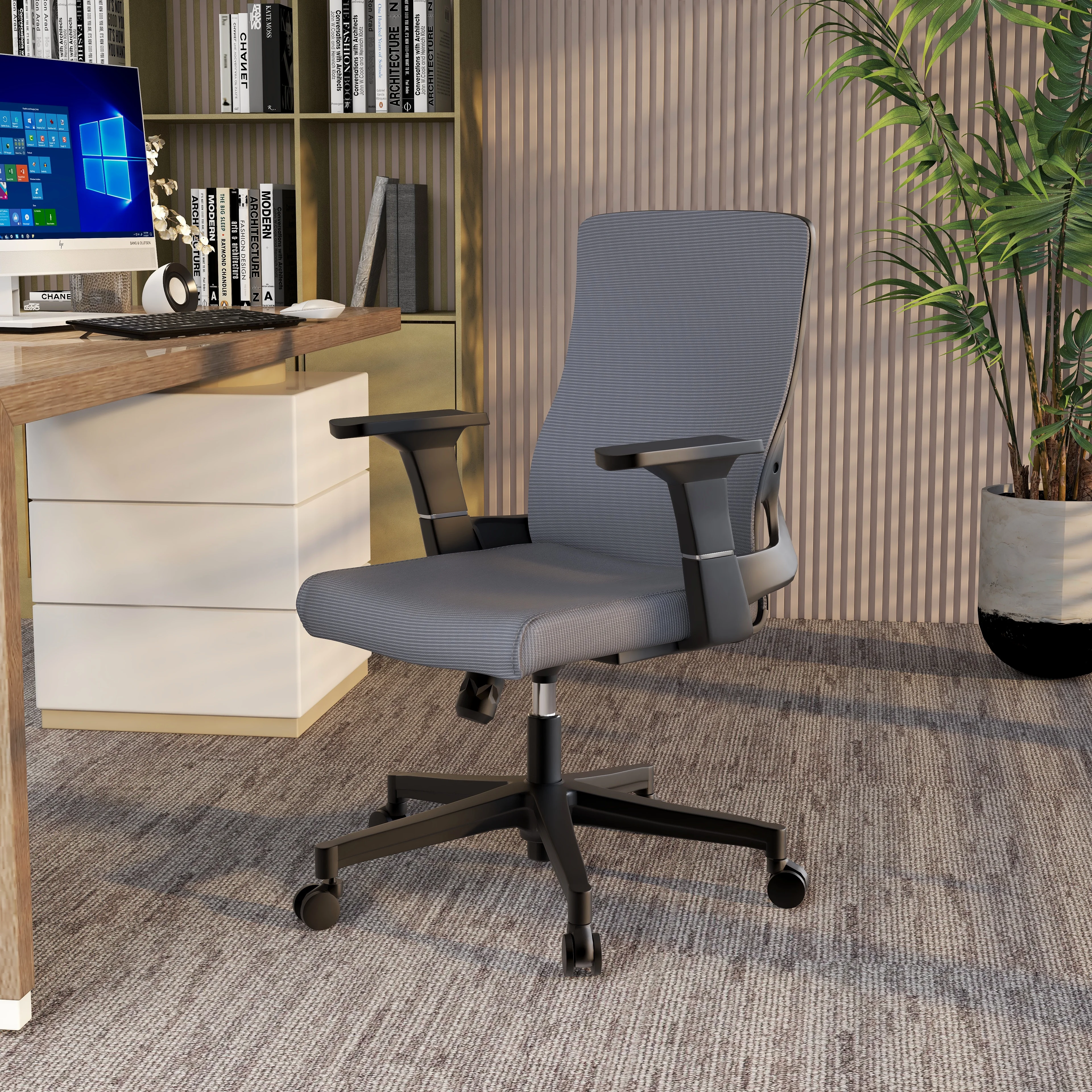 Office Brio Series Office Task Chair In Grey
