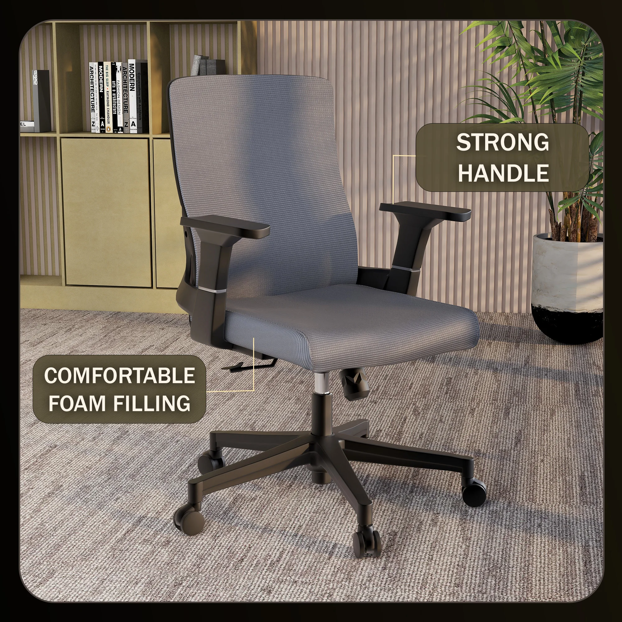Office Brio Series Office Task Chair In Grey
