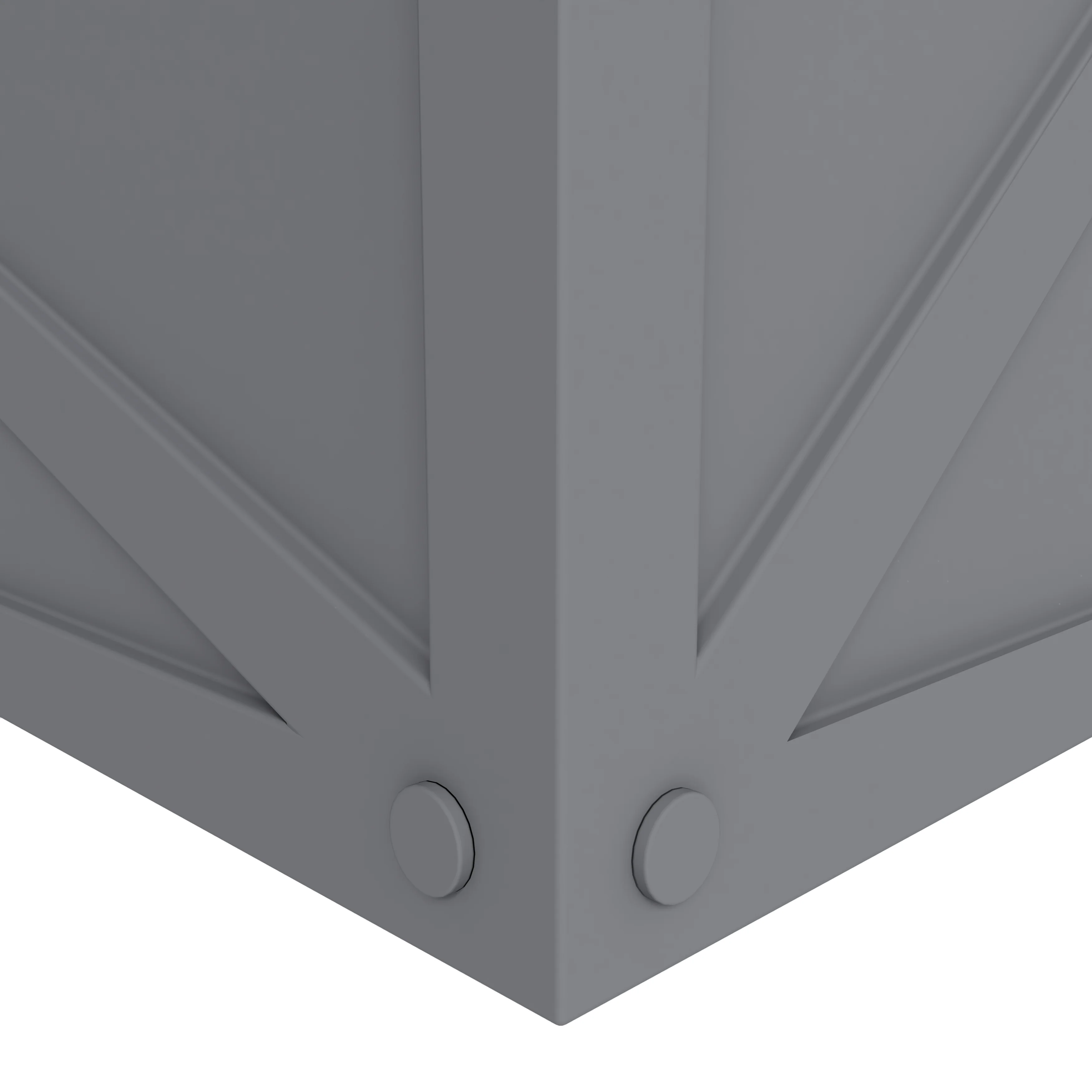 Bonsai Series Rectangle Poly Stone Planter in Grey 14.6 x 13 30 Long