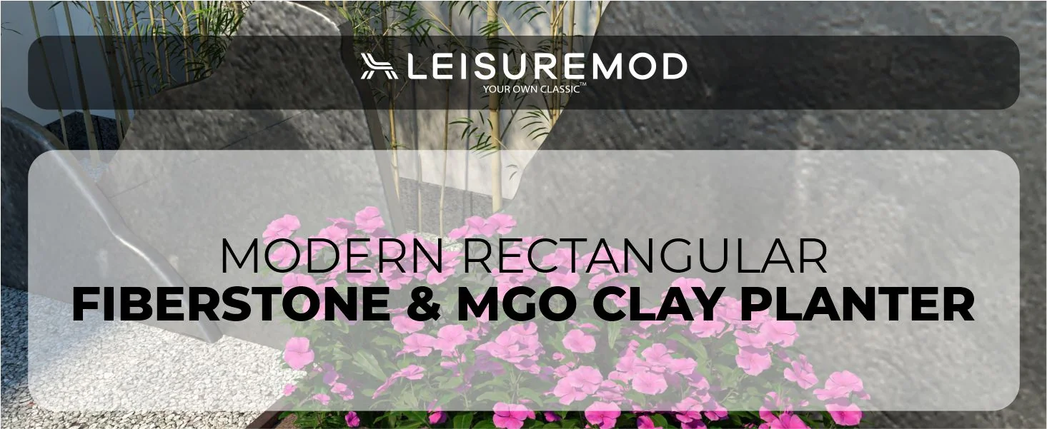 Bloom Series Poly Stone Planter 15.7" , 31.5" Long In Brown