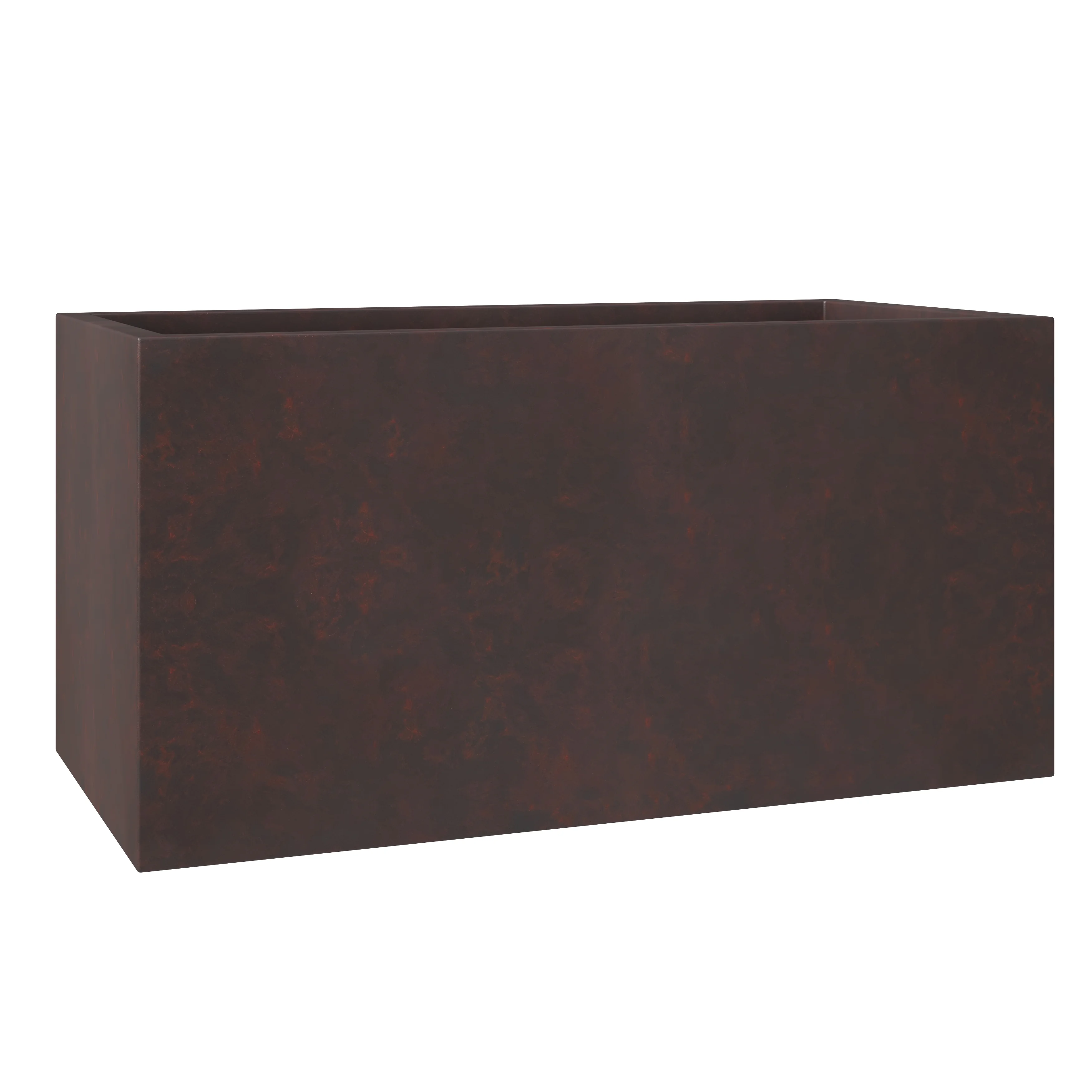 Bloom Series Poly Stone Planter 15.7" , 31.5" Long In Brown
