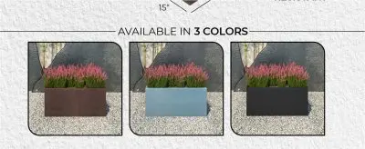 Bloom Series Poly Stone Planter 15.7" , 31.5" Long In Brown