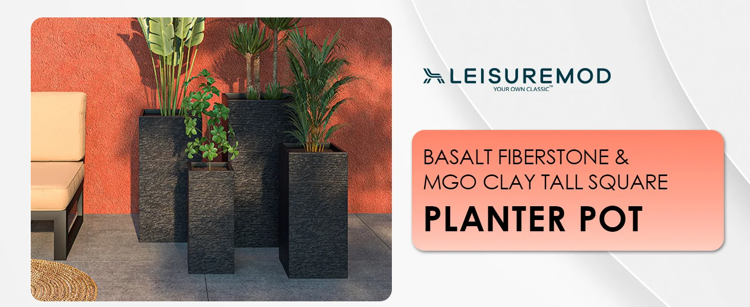 Basalt Planter Set Black