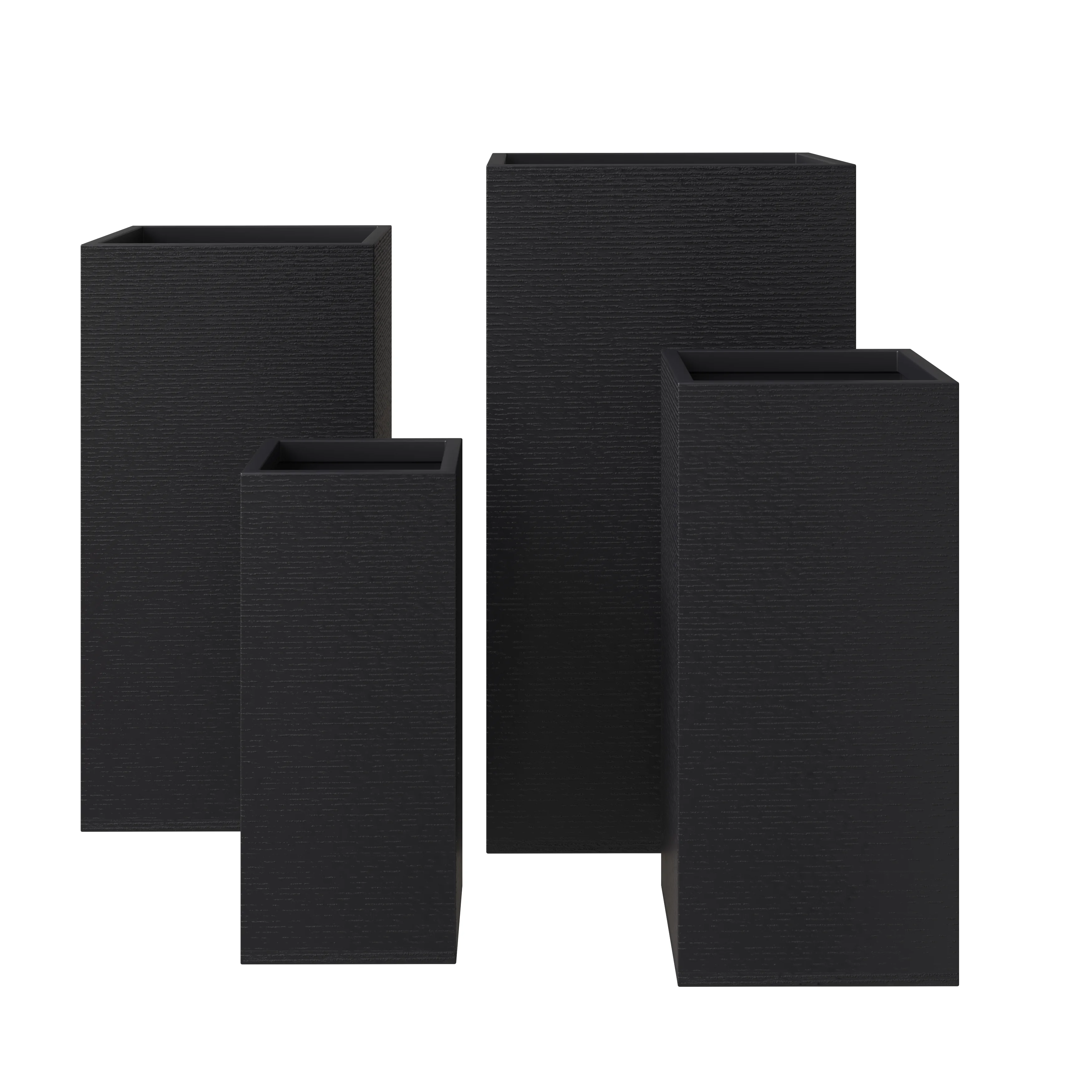 Basalt Planter Set Black
