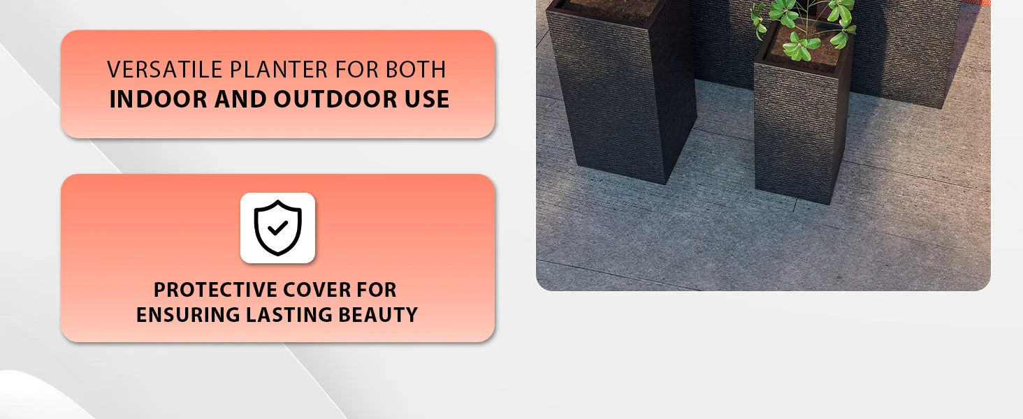 Basalt Planter Set Black