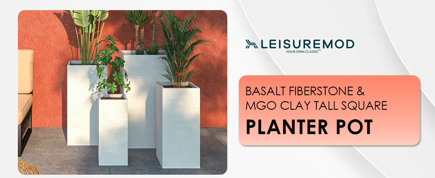 Basalt Planter Set White