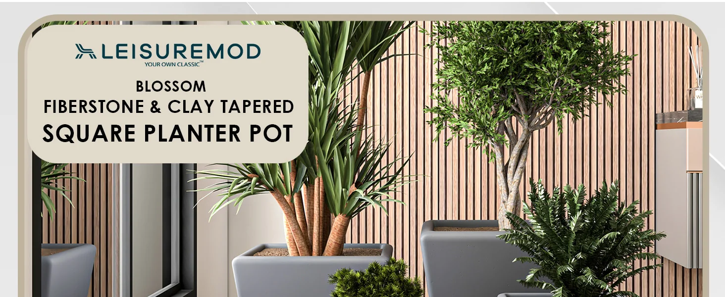 Blossom Planter set Dark Grey